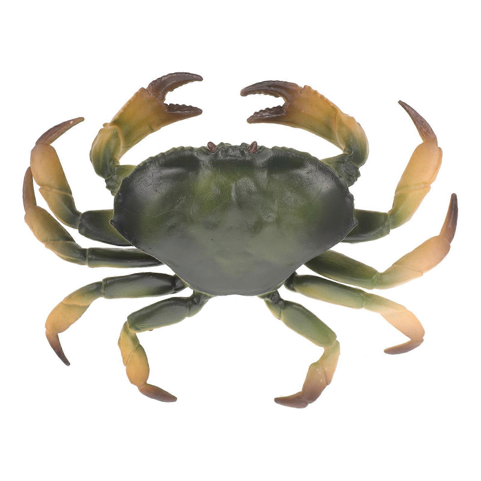 Realistic Crab Model Toy Fish Tank Decor Simulated Crab Figurine Artificial Crab Models