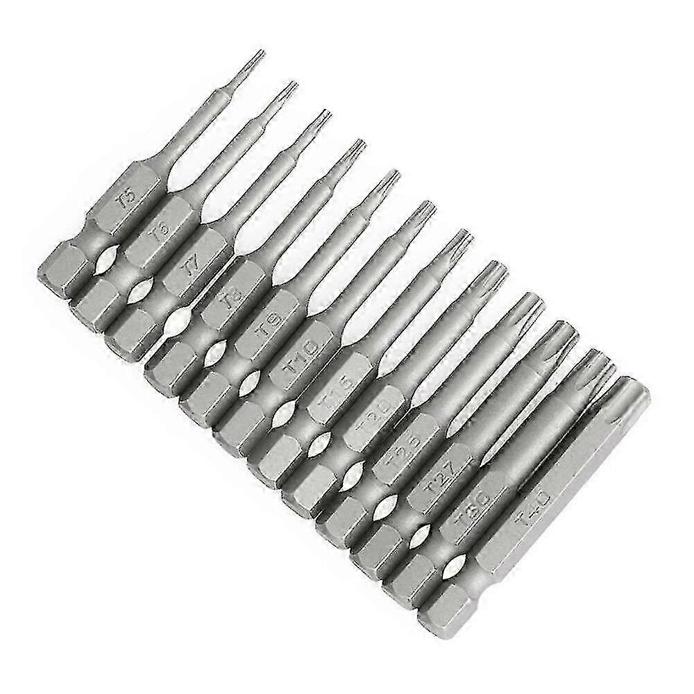 12pc Torx Bit Set Quick Change connect impact driver drill Security Tamper Proof