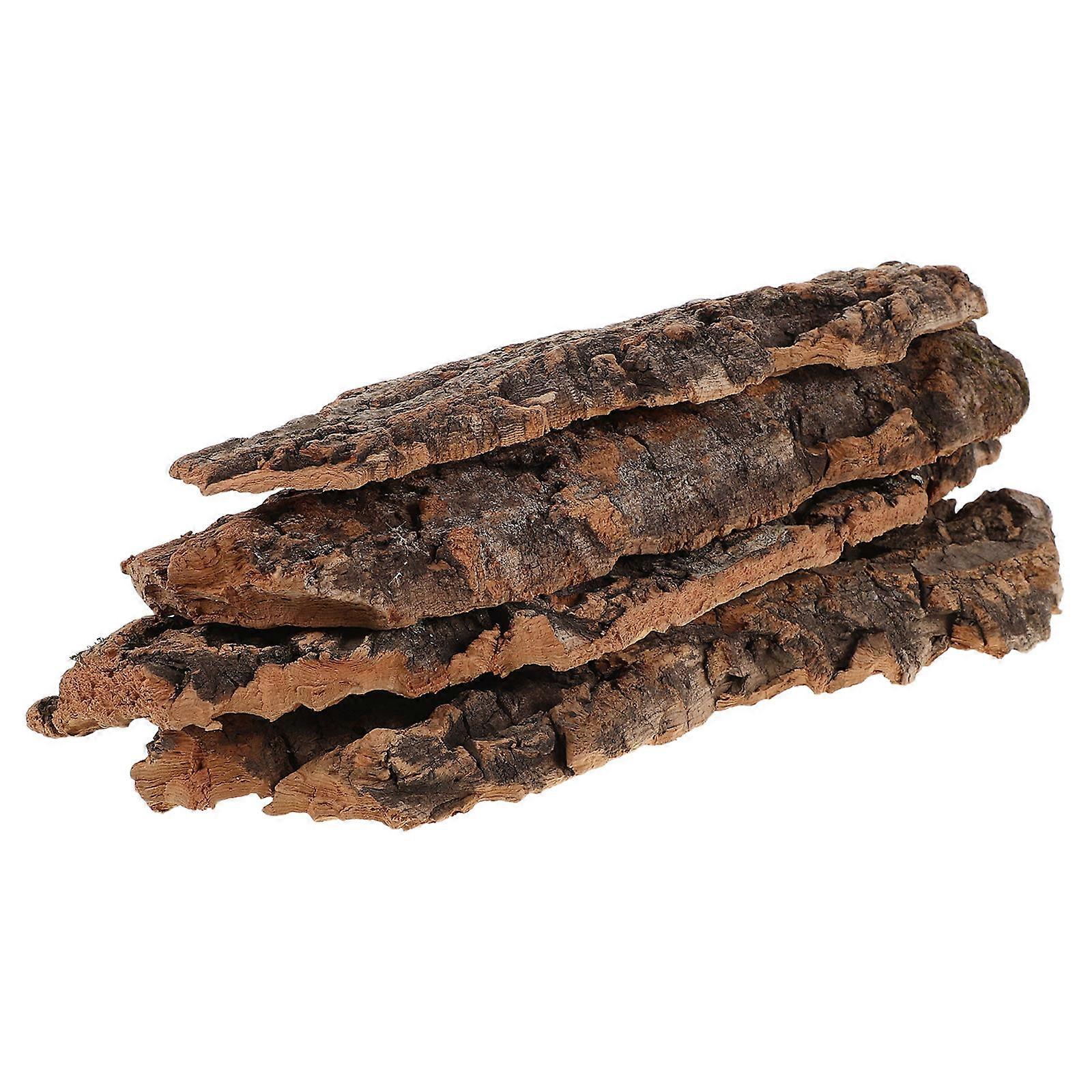Natural Cork Bark Reptile Tree Bark for 1Set Terrarium Hide Decor