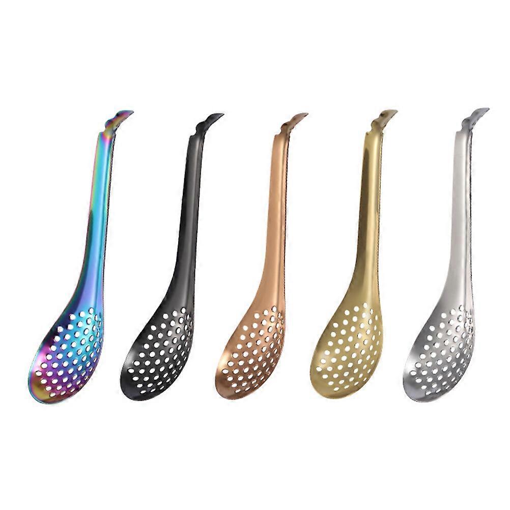 5PCS Stainless Steel Colander Household Creative Kitchen Tool Cooking Spoon