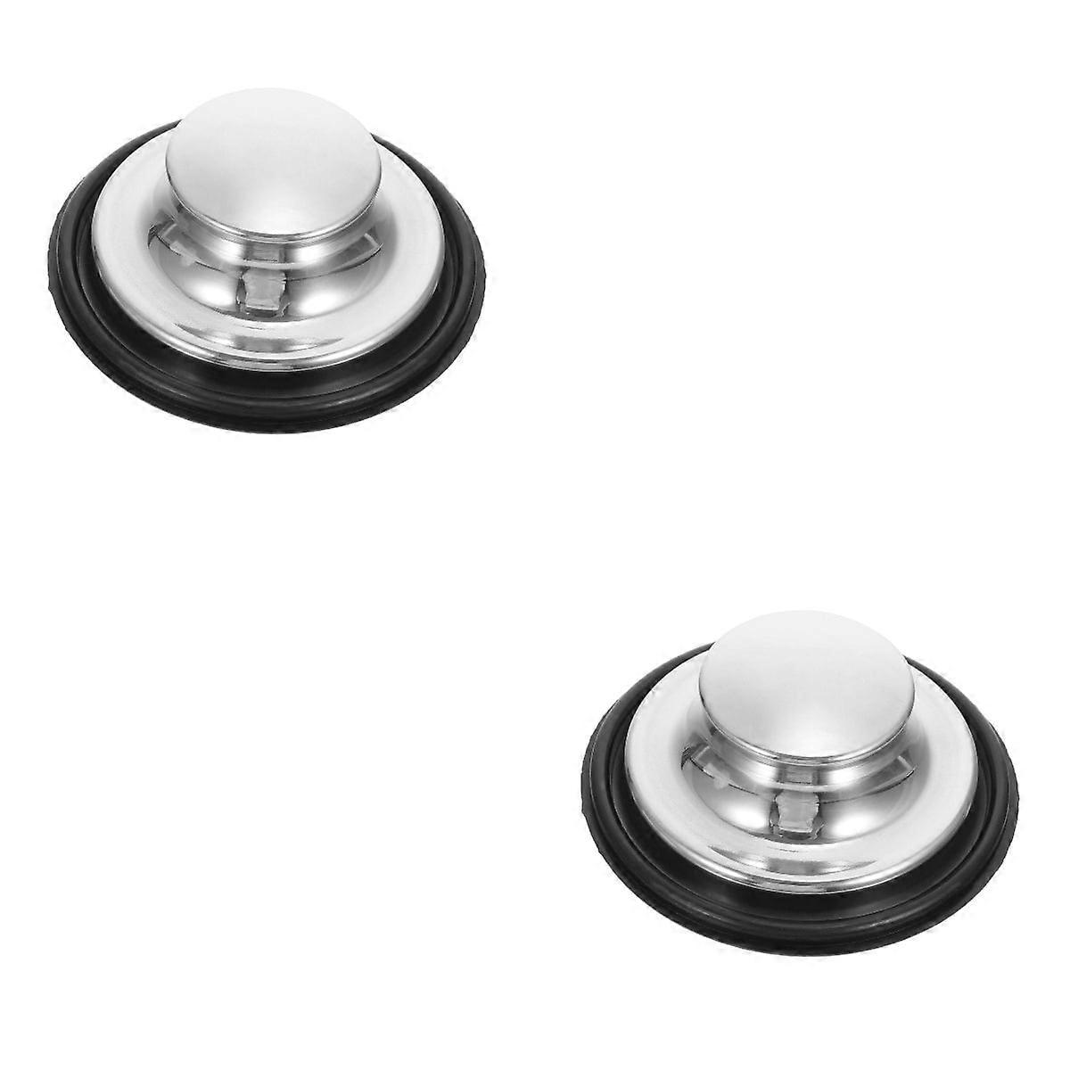 2 Pcs Garbage Splash-Proof Ring Drain Plugs Spatter Lid Guard Replacement Kitchen Supplies