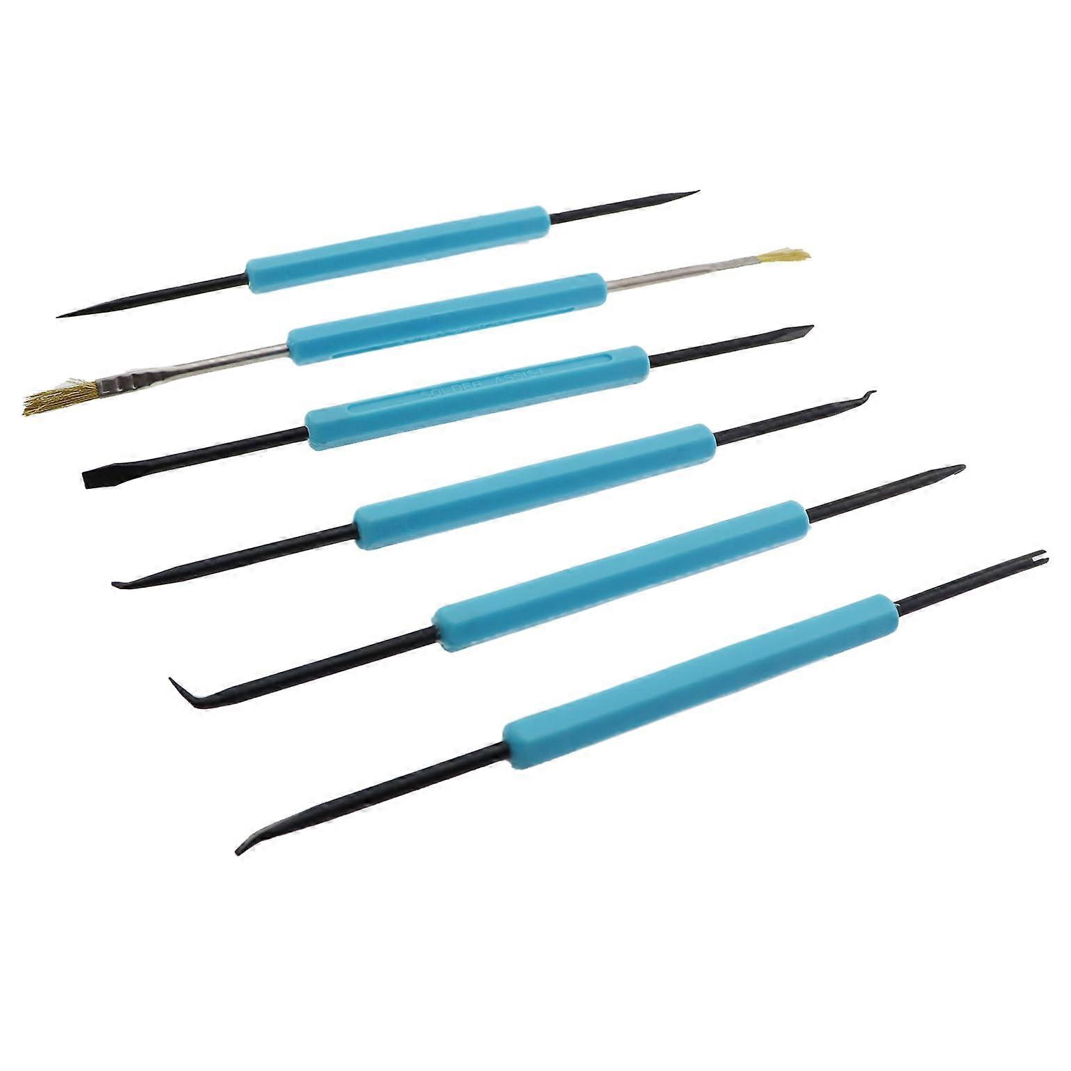 PCB Soldering  Kit Set of 6 Fluxing Tools with Dual Head Pliers for Cleaning and Component Removal