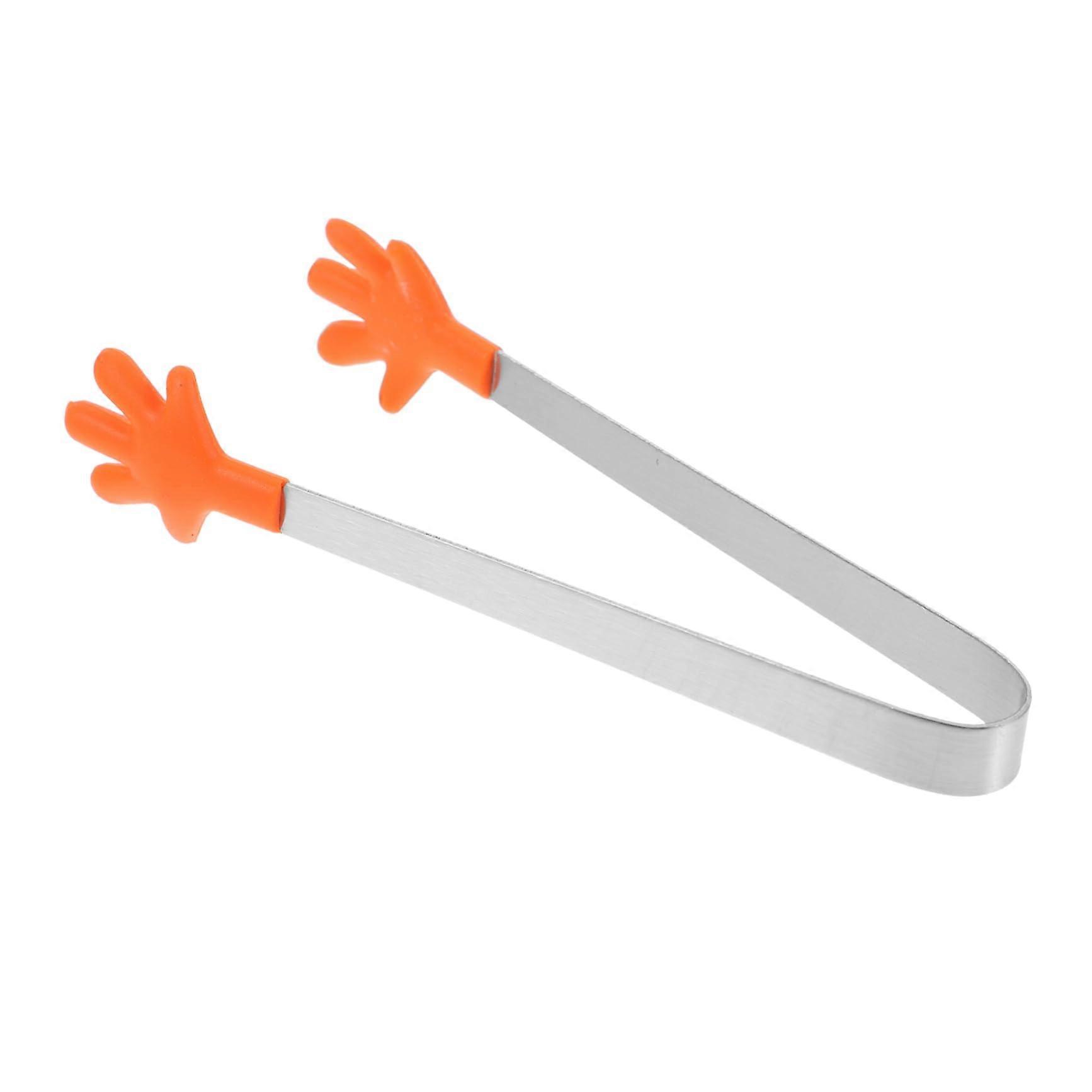 Silicone Kitchen Tongs Mini Ice Cube and Sugar Cube Server Non‑Slip Grip for Parties Desserts