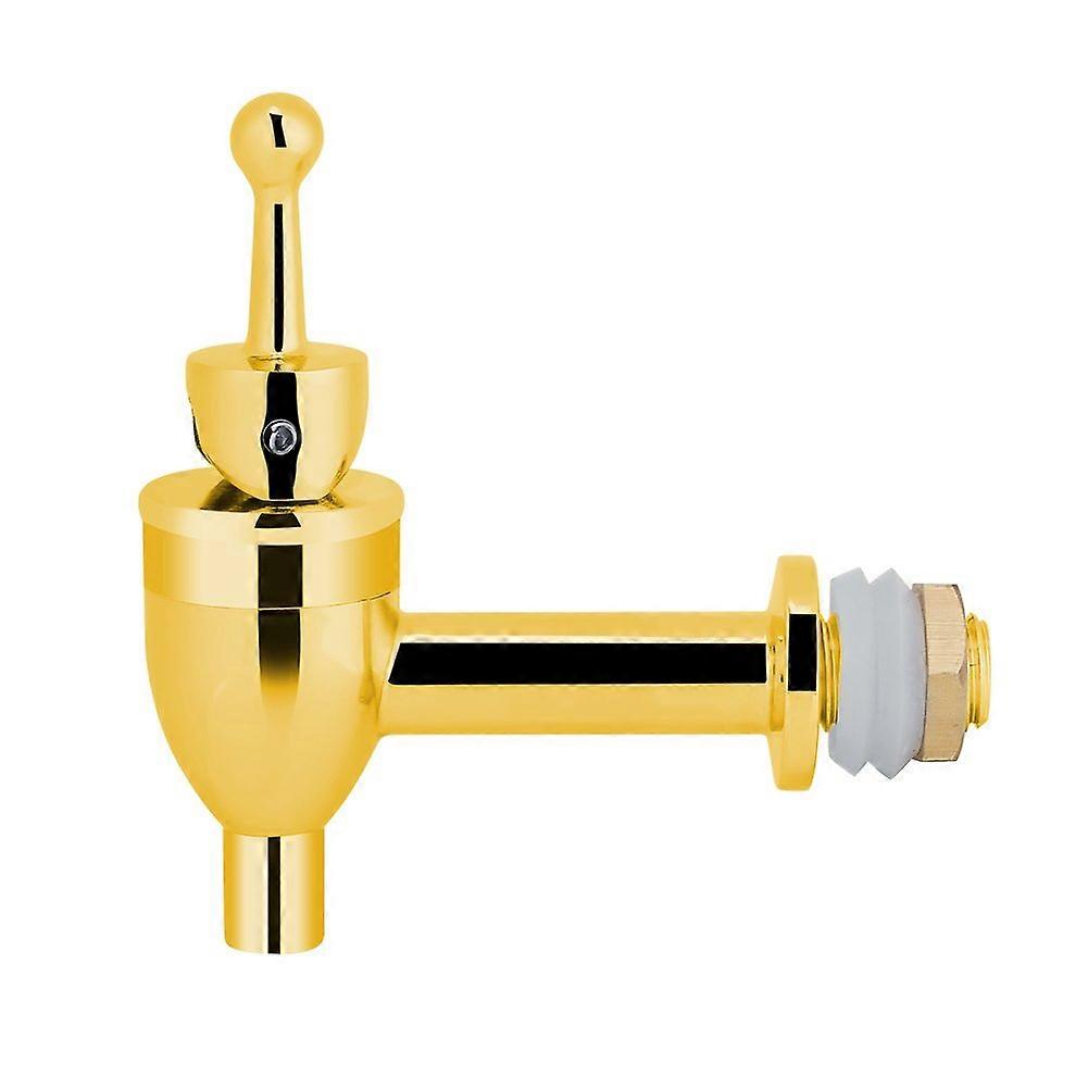 Beer Tap Copper Faucet with Adjustable Flow for Home Bar and Restaurant Use (Gold 12mm)