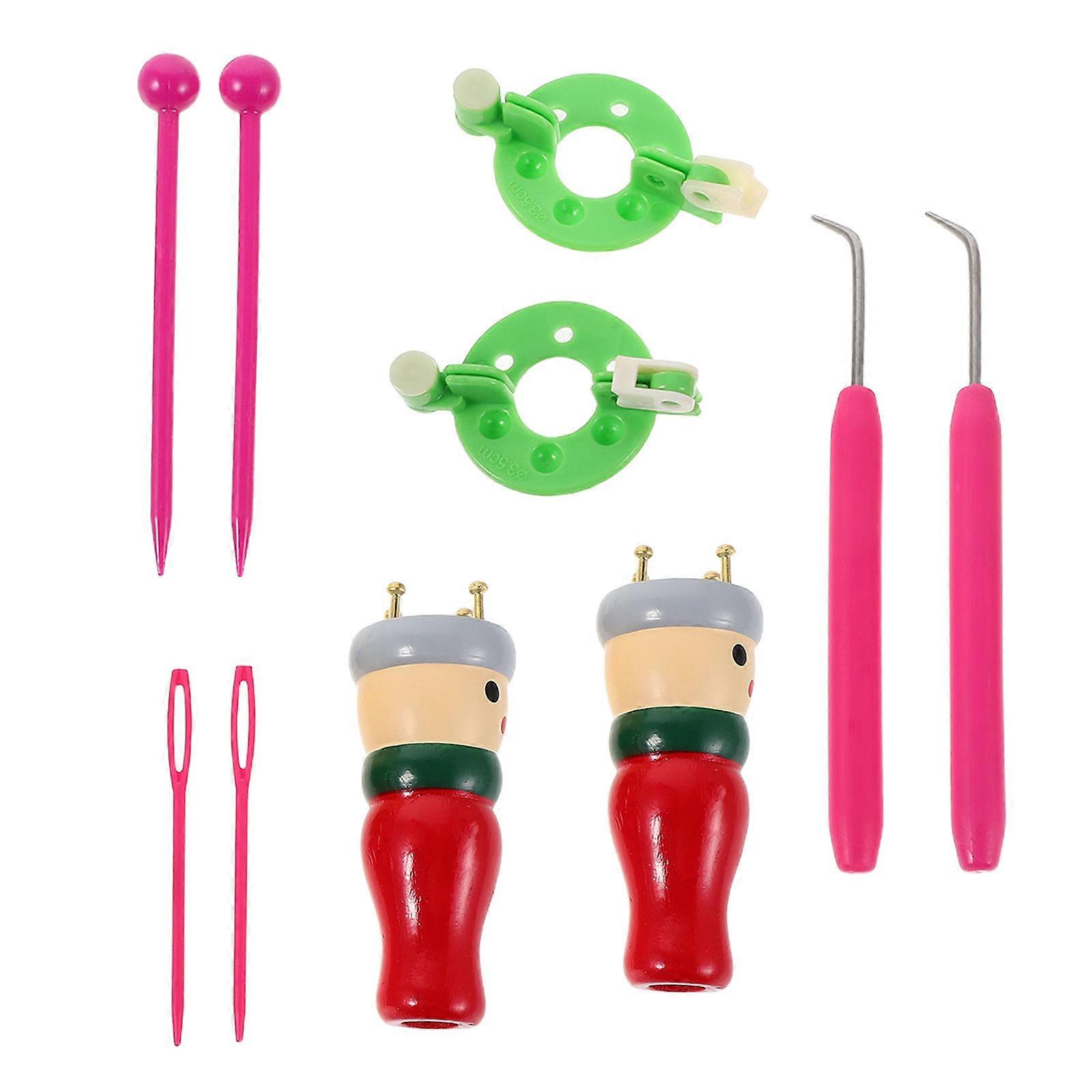 Knitting Tool Wooden Braiding Tool for Weaving Use 1Set DIY Kit