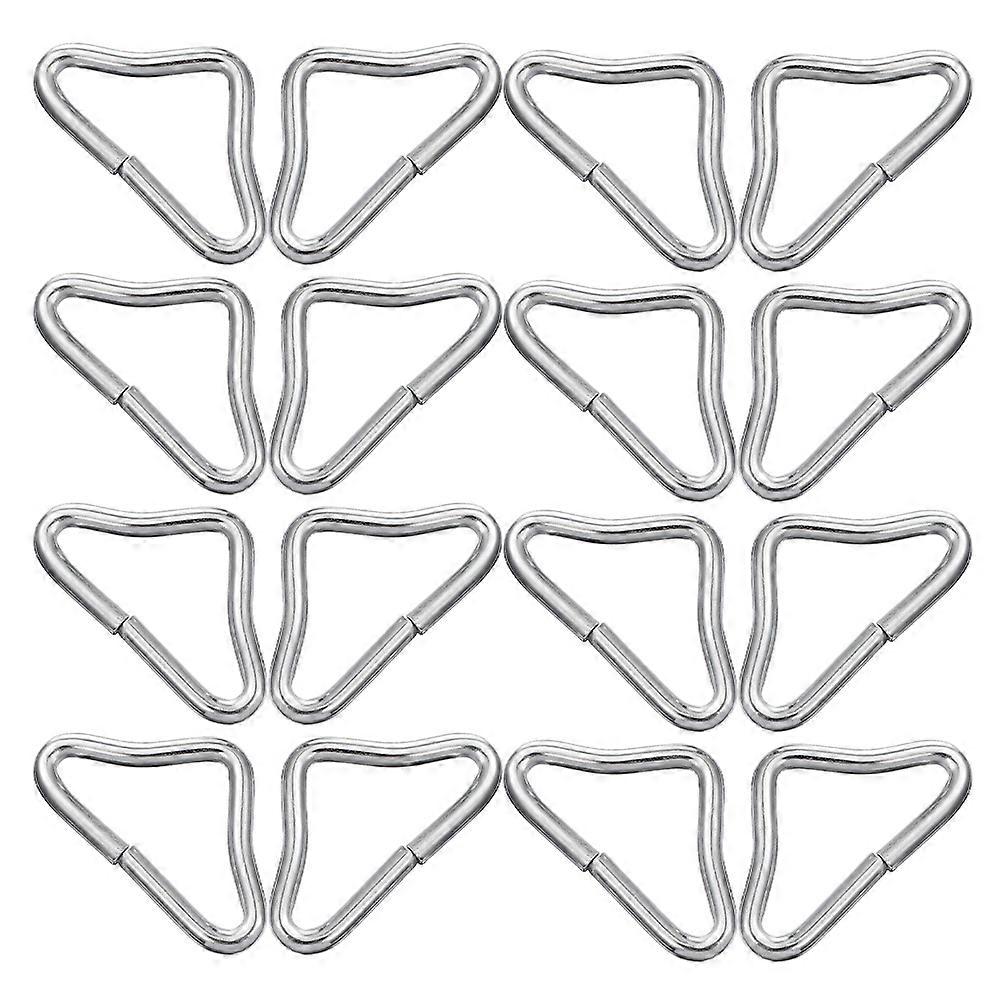 Hemoton 25pcs Portable Trampoline Parts Replaceable Buckles and Rings