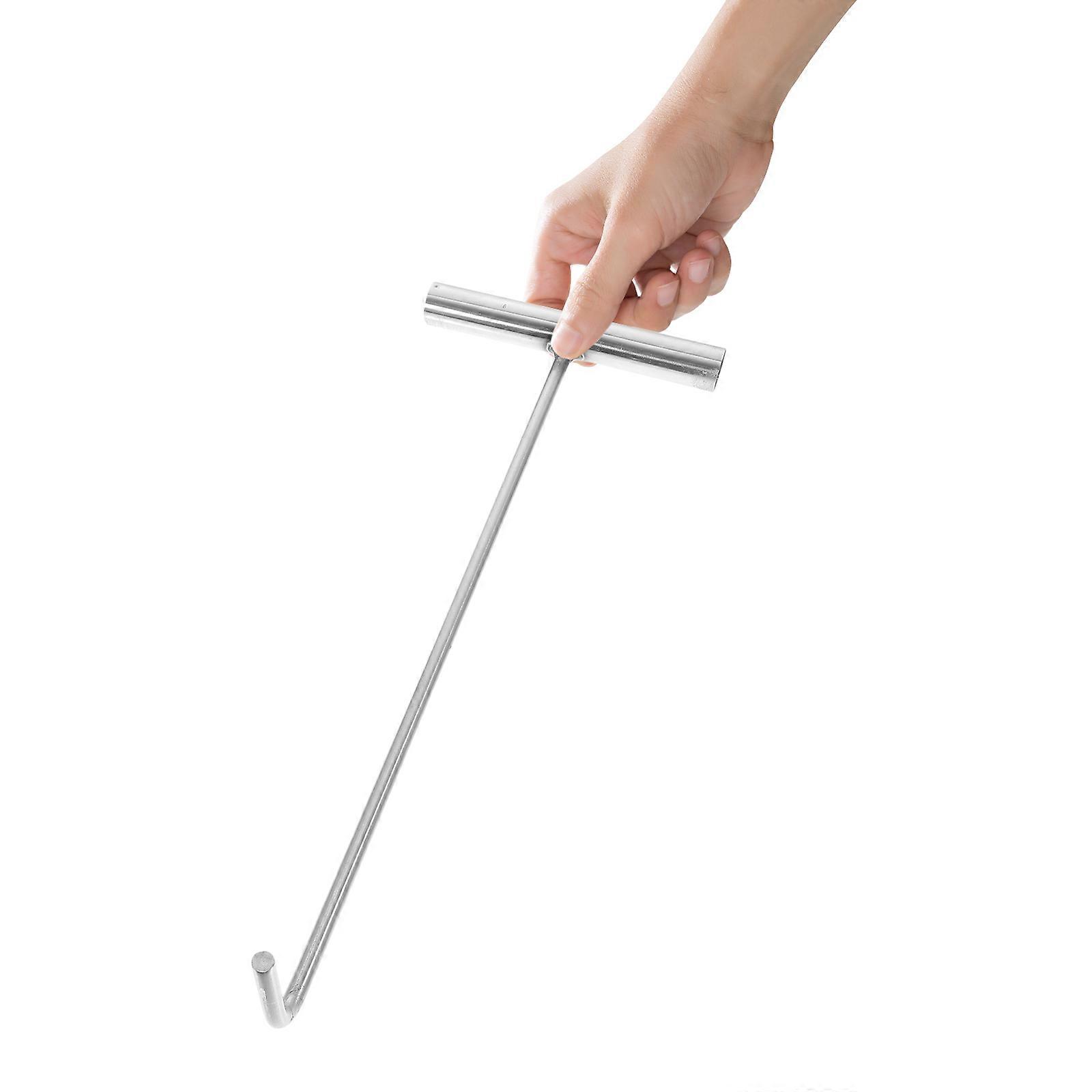 Stainless Steel Manhole Cover Lift Hook 2pcs T shape Pull Hook