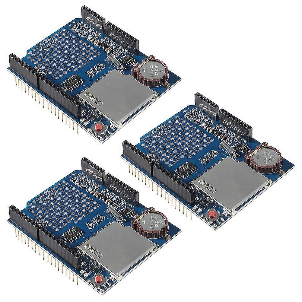 3PCS Data Logger Module Logging Shield Data Recorder DS1307 Shield for Arduino UNO with SD Card