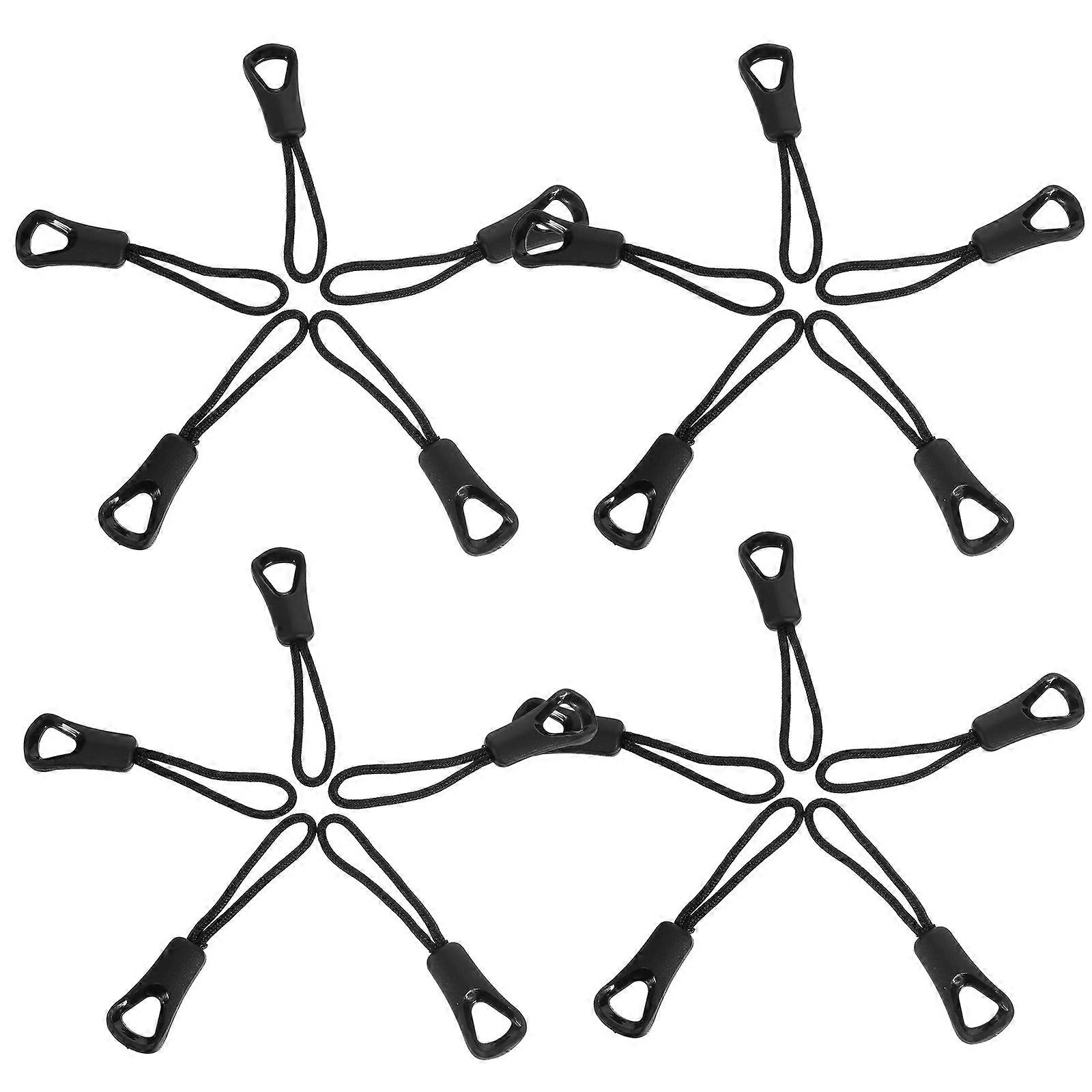 20pcs Useful Zipper Head Pull Ropes Zipper Puller Cables Backpack Accessories