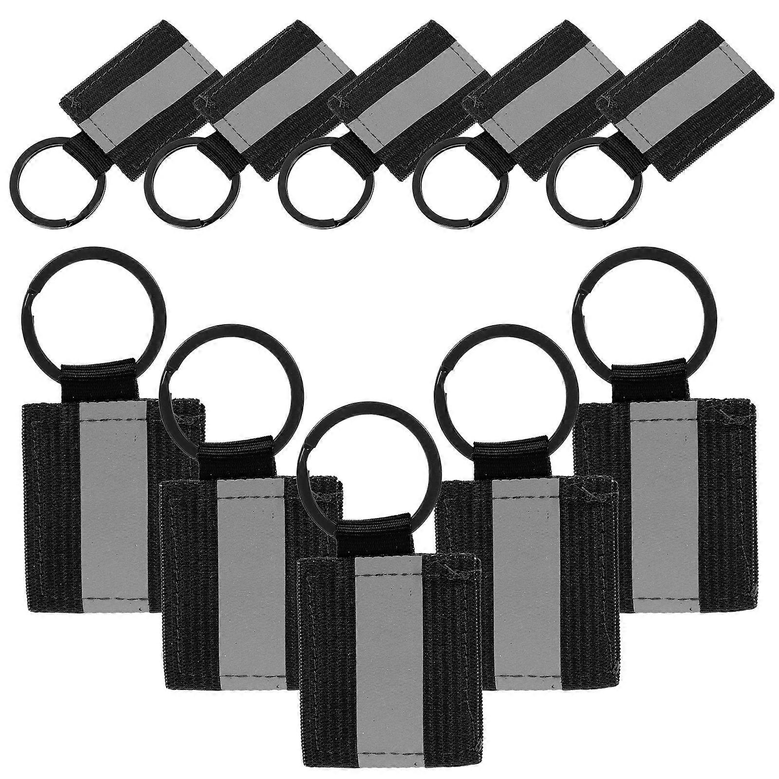 Reflective Keychain Durable Backpack Accessories for Night Use 10Pcs