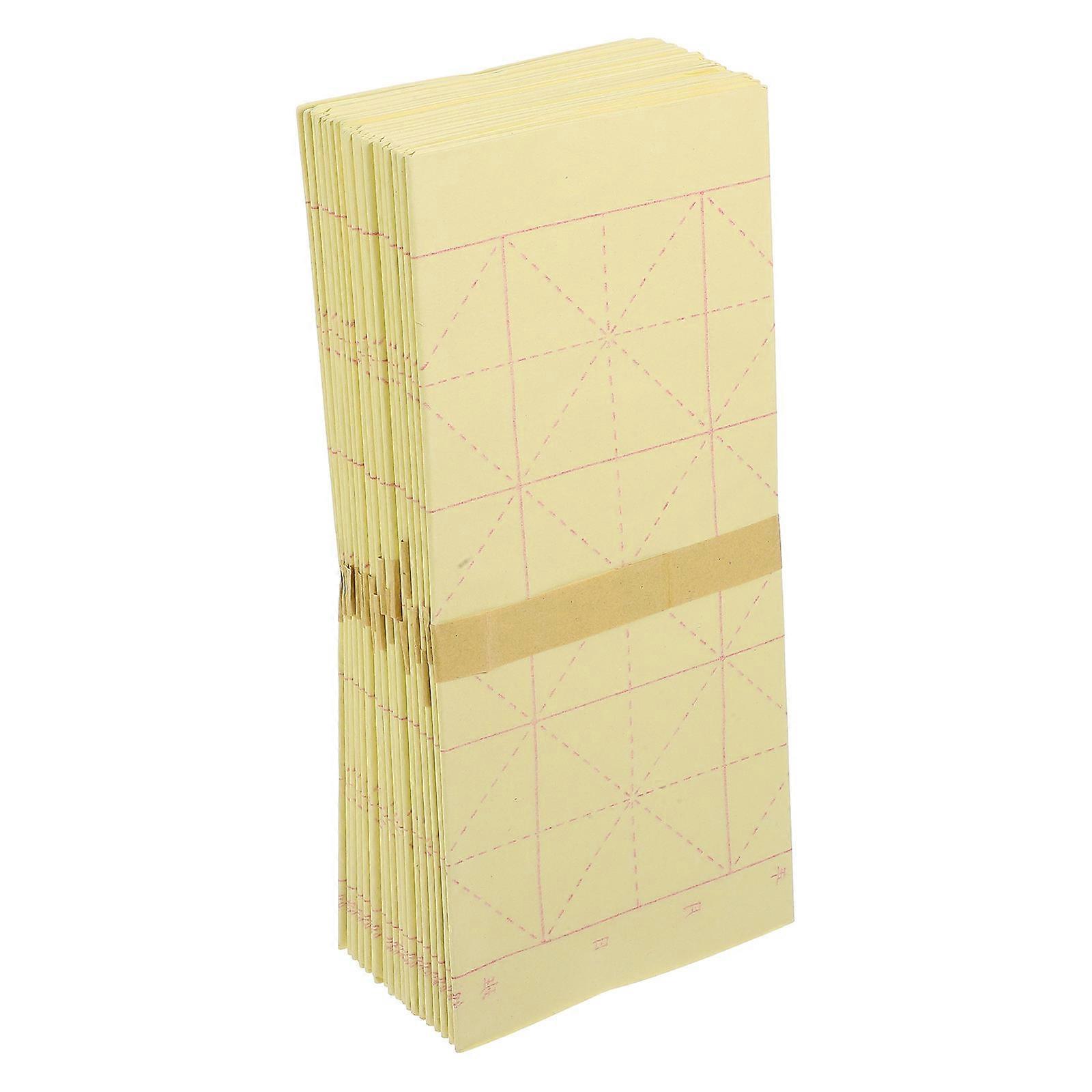 Chinese Calligraphy Yellow Paper for Writing Practice 200Pcs Sheets