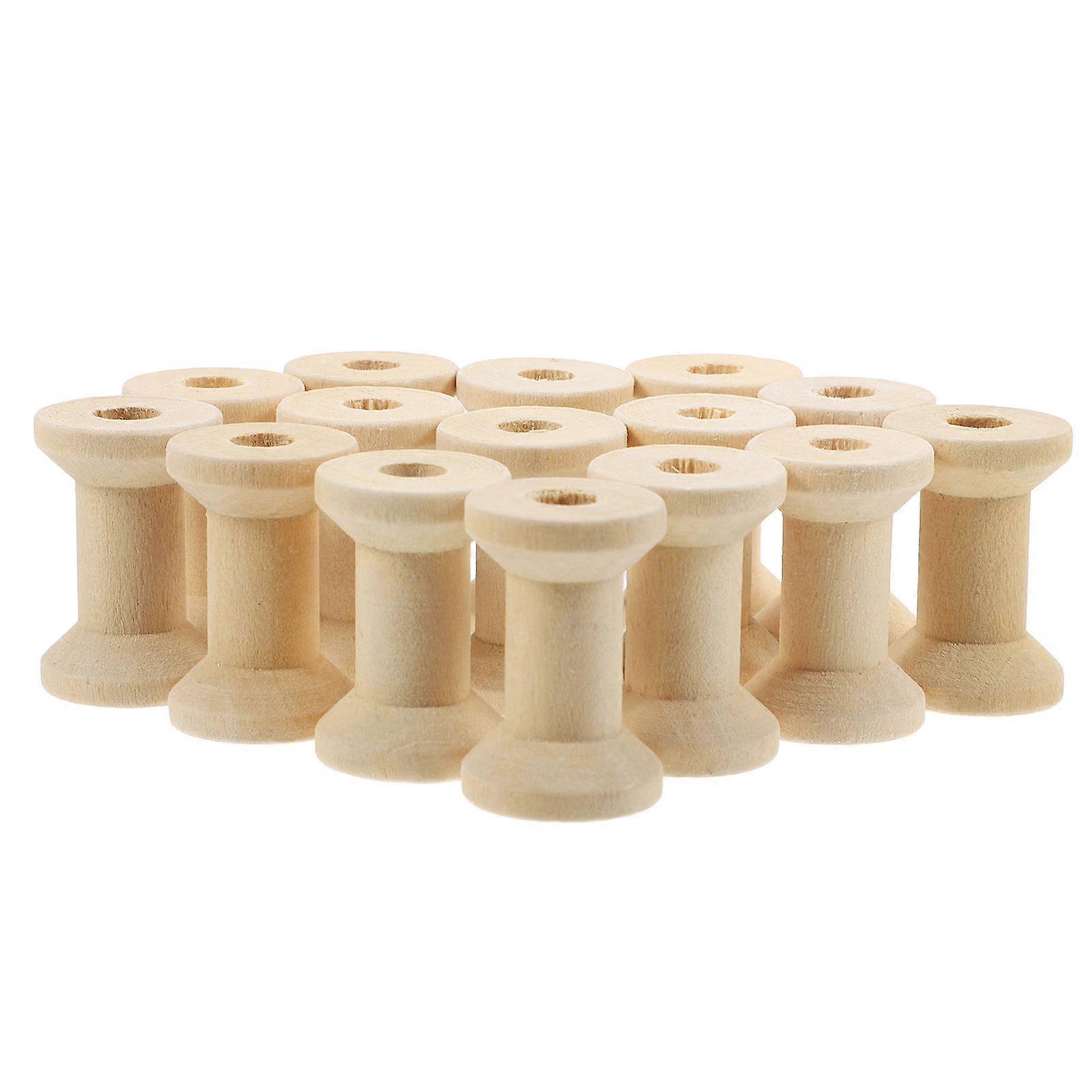 Wooden Spools for Crafting with Versatile Sewing Use 400Pcs