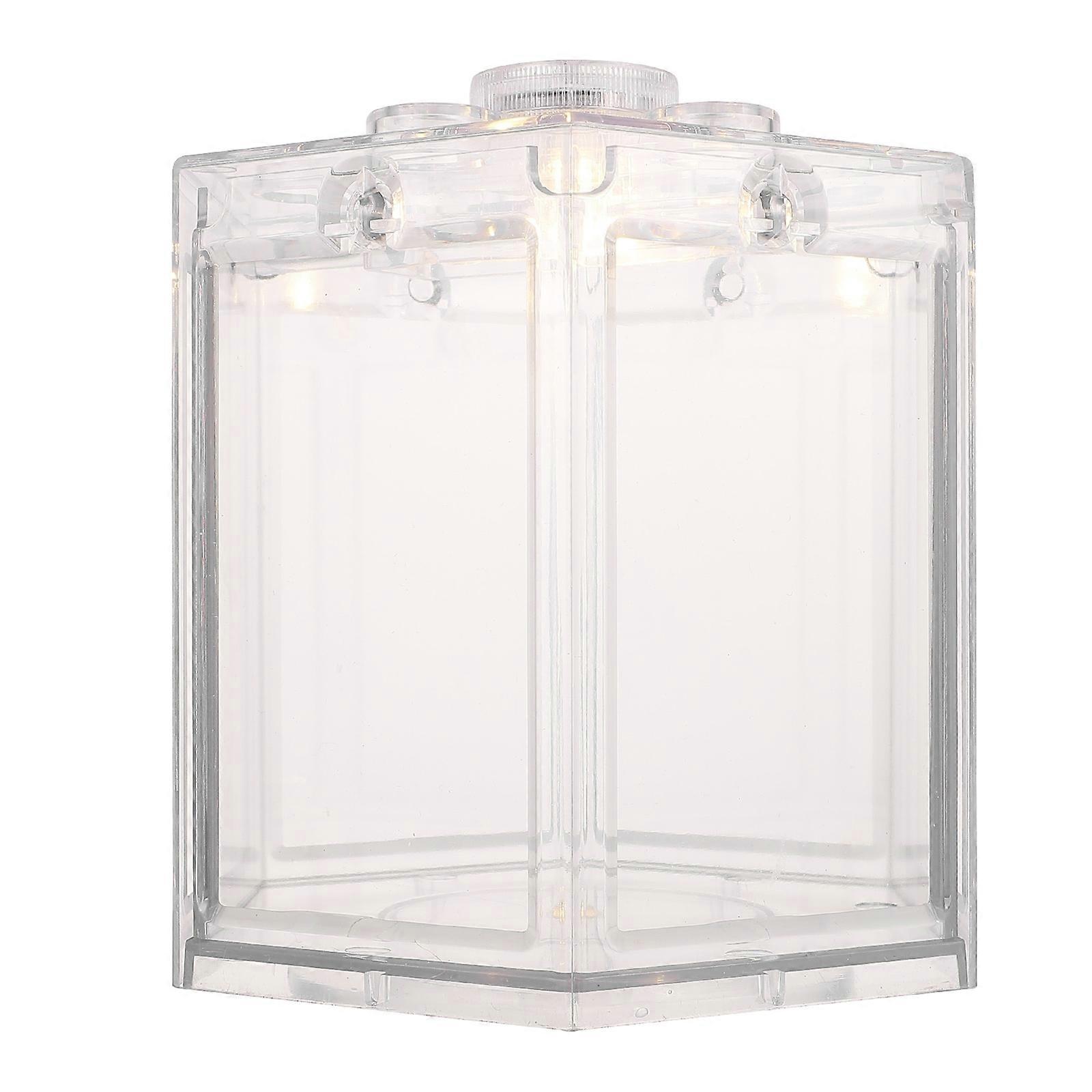 Desktop Fish Tank Miniature Ecological Landscape Box for Storage 4Pcs