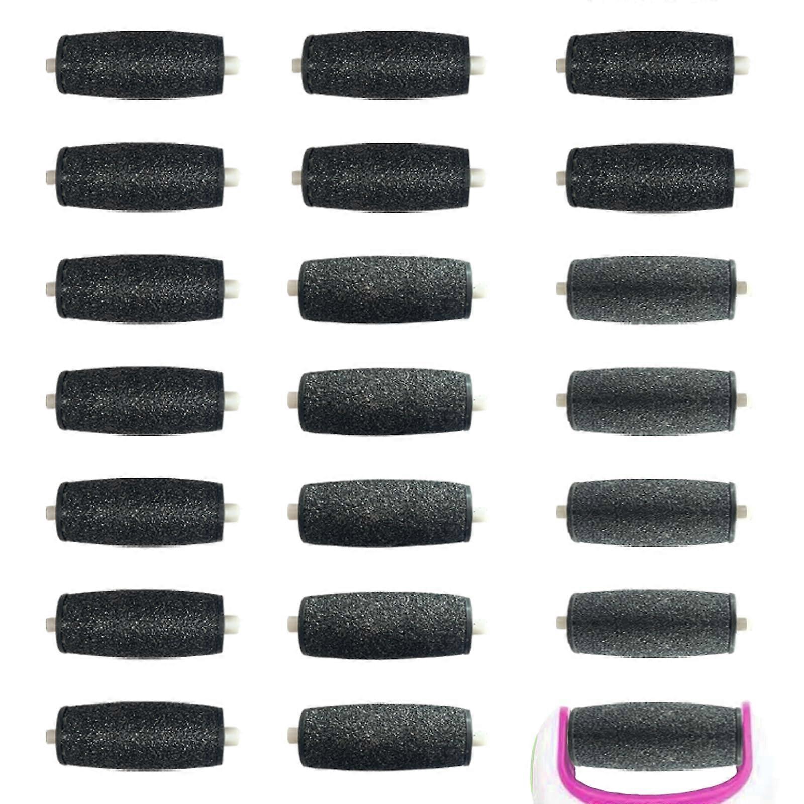 Replacement Rollers for Amope Foot File Extra Coarse and Soft Heads Callus Removal 21 Pack