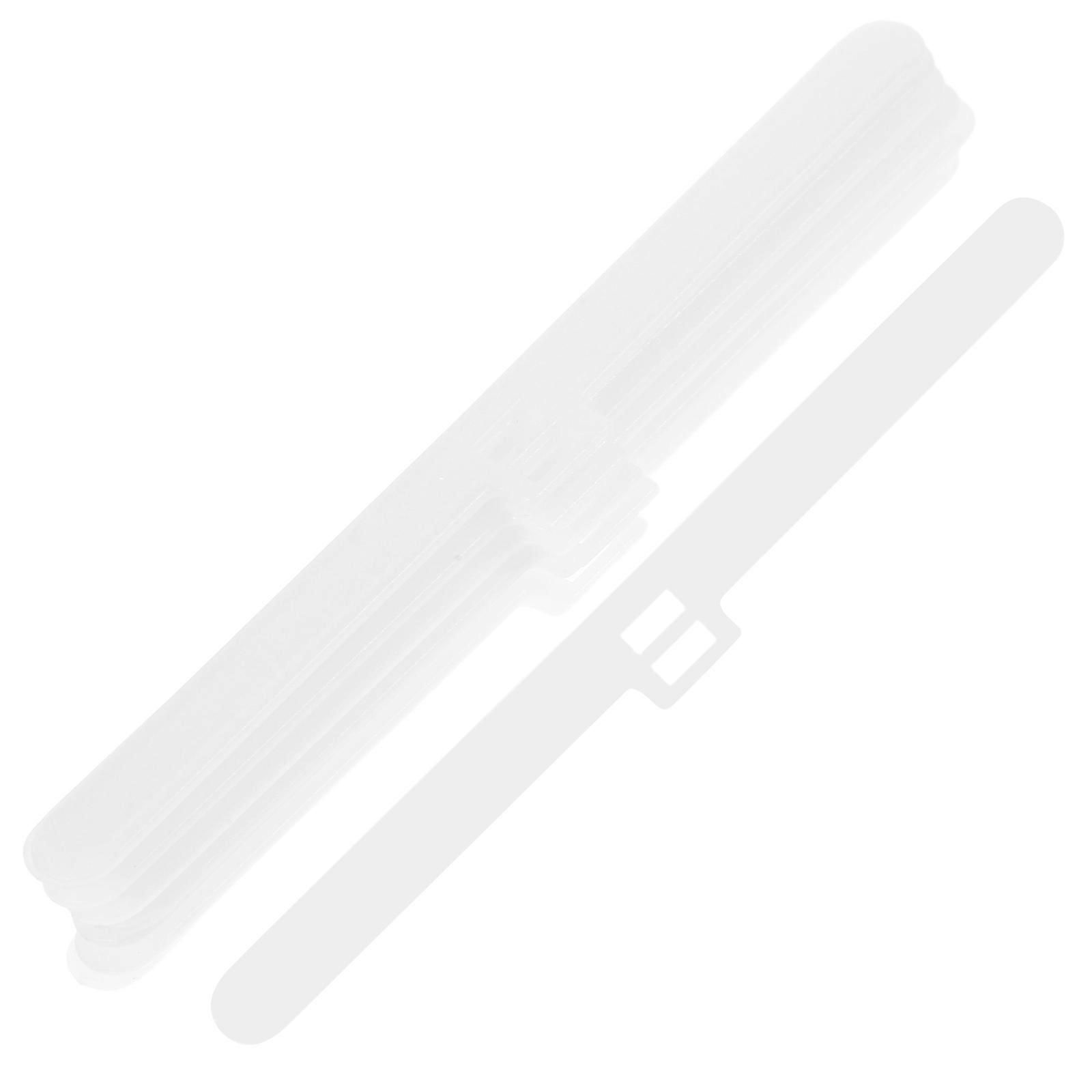 Plastic Vertical Blind Replacement Parts Double Hole Hanging Clip 10Pcs White