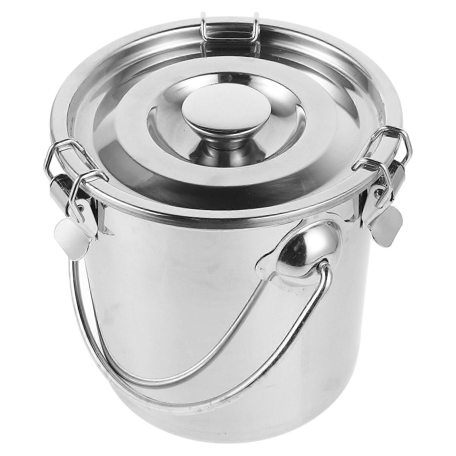 Silver Metal Container with Lid for Airtight Coffee Storage