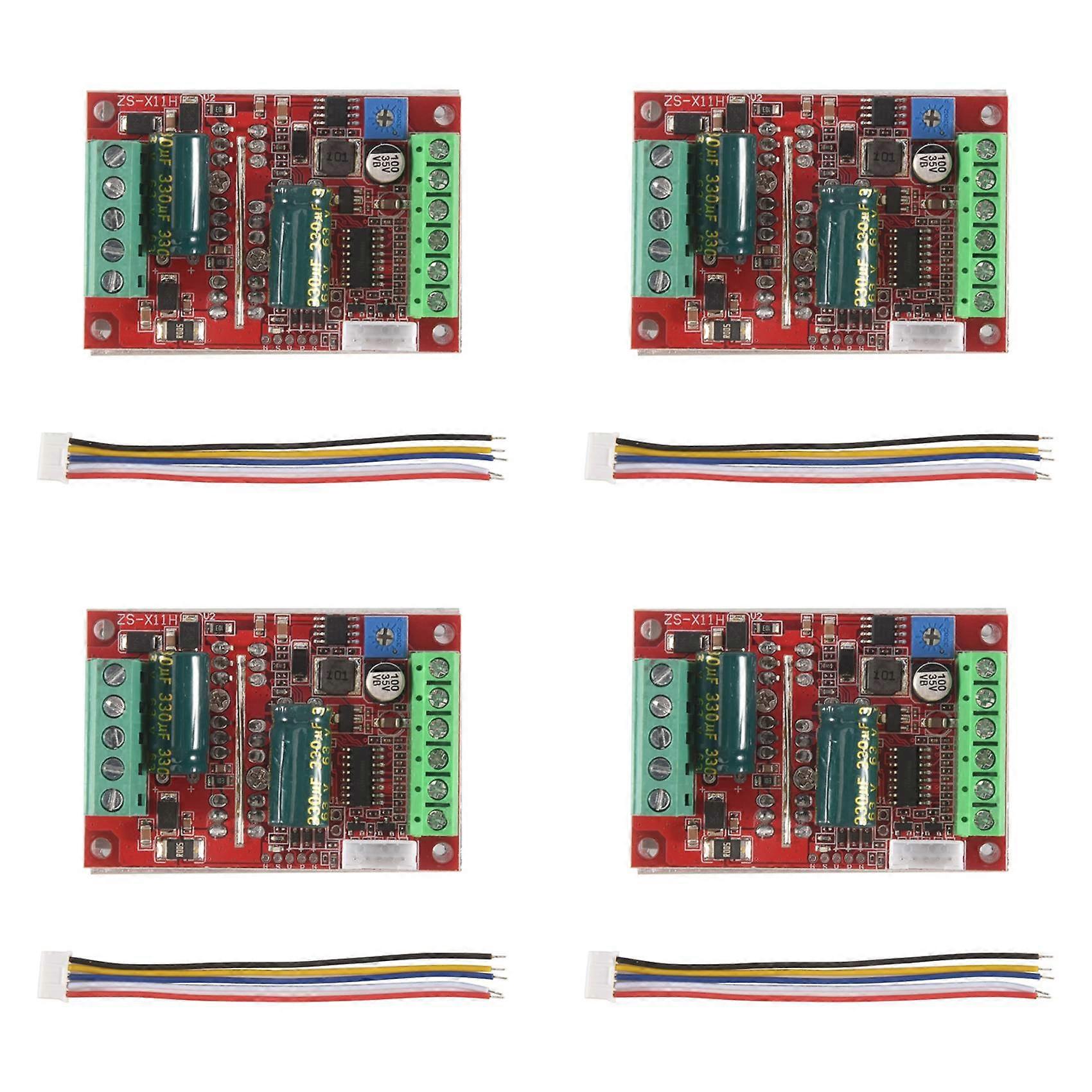 4X DC 6-60V 400W BLDC Three Phase DC Brushless Motor Controller PWM Hall Motor Control Driver Board 12V 24V 48V