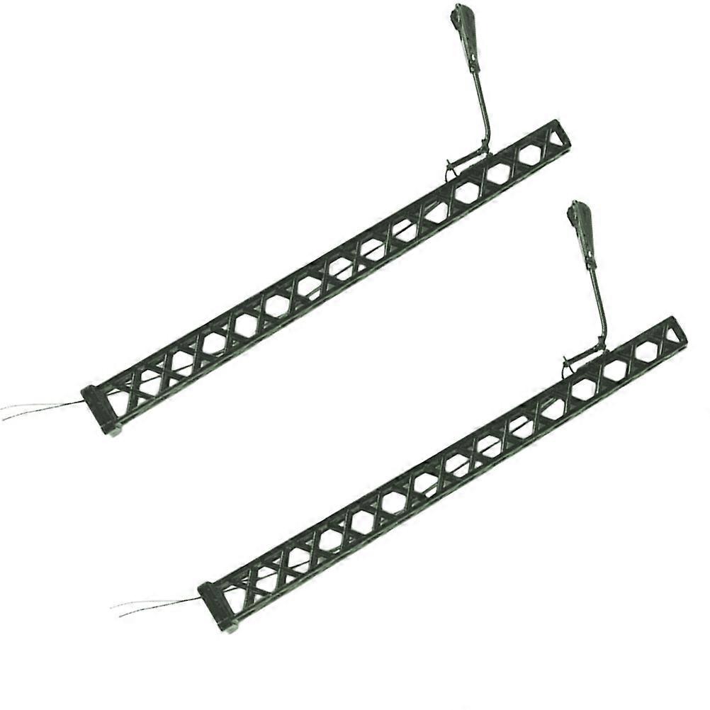 2Pcs Miniature Train Lamp Model Plastic Scene Layout Models for DIY Decoration