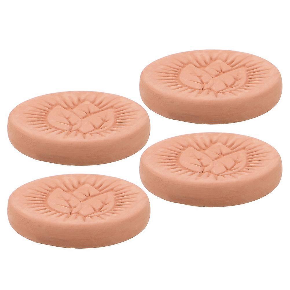 Light Brown Cigar Humidification Sheet Clay Humidifier for Cigars 4Pcs