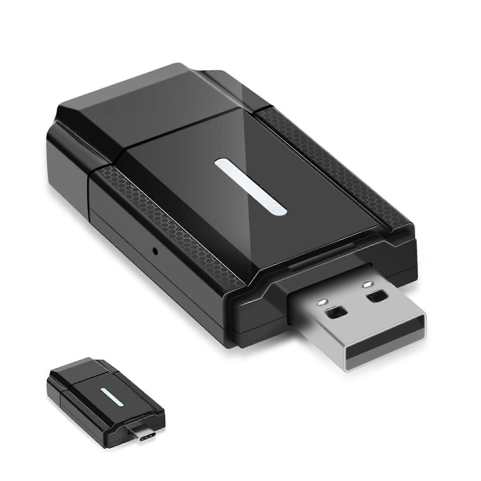 Wireless CarPlay and Android Auto Adapter USBC, Instant Wireless Upgrade with Fast Pairing and WiFi