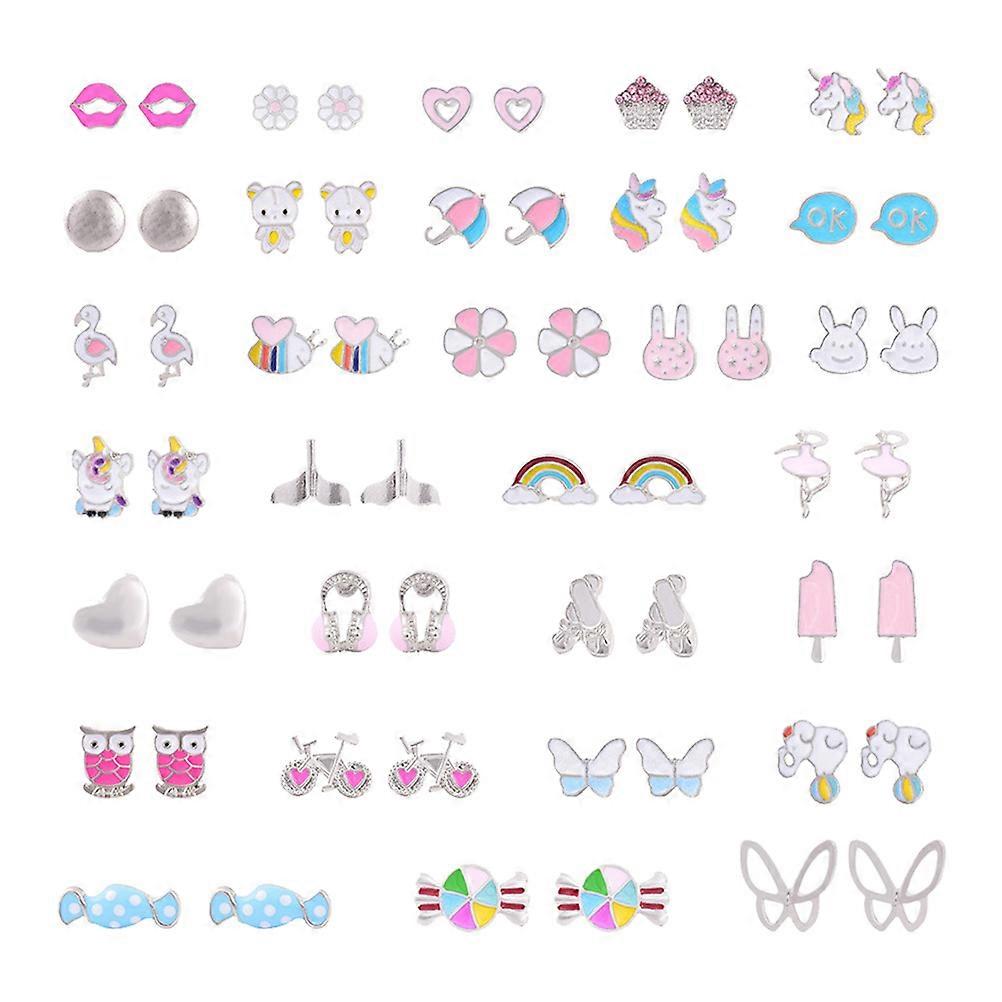 Unique Earrings Geometric Combination Style Birthday Gift 1Set