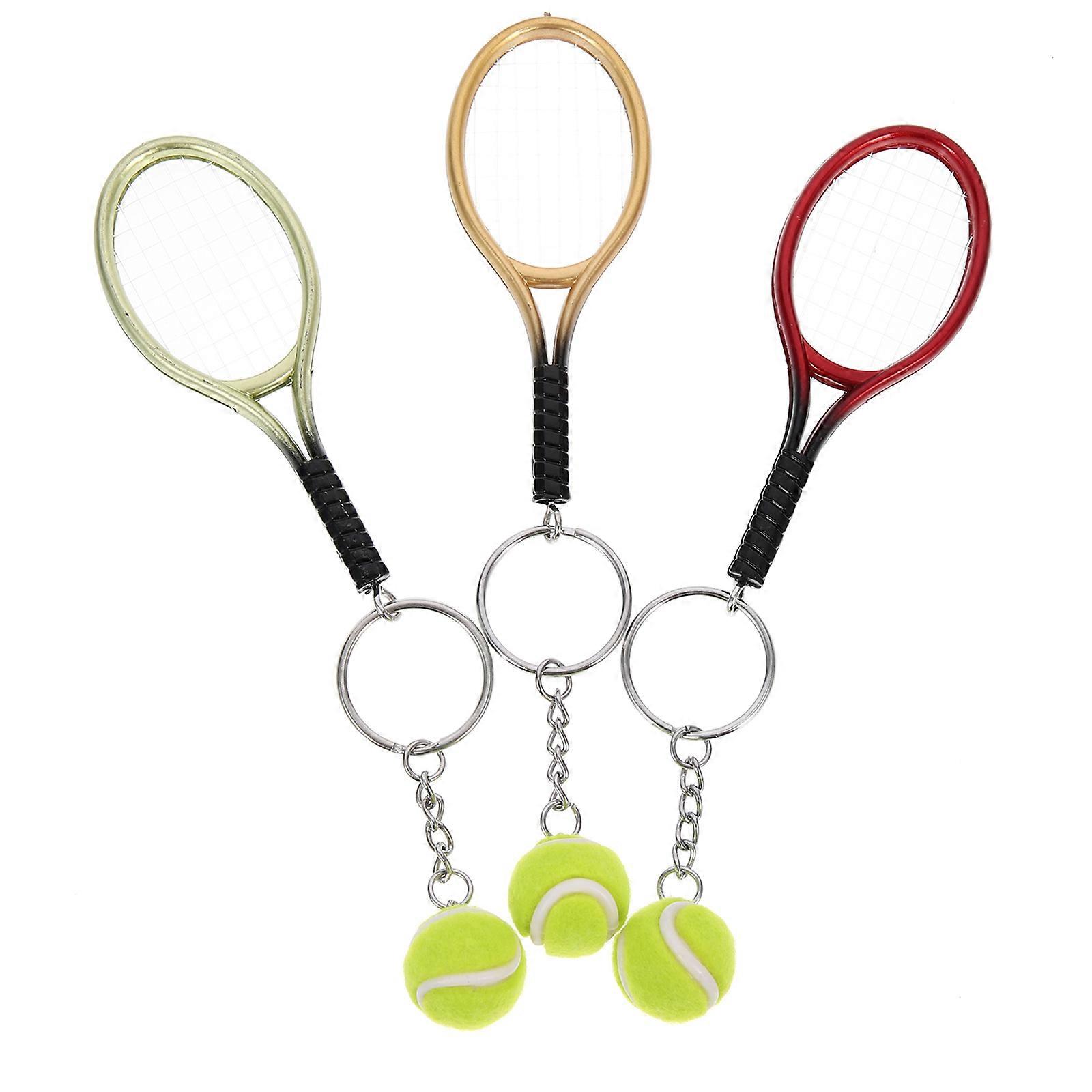 Tennis Keychains Decorative Tennis Key Ring 3Pcs