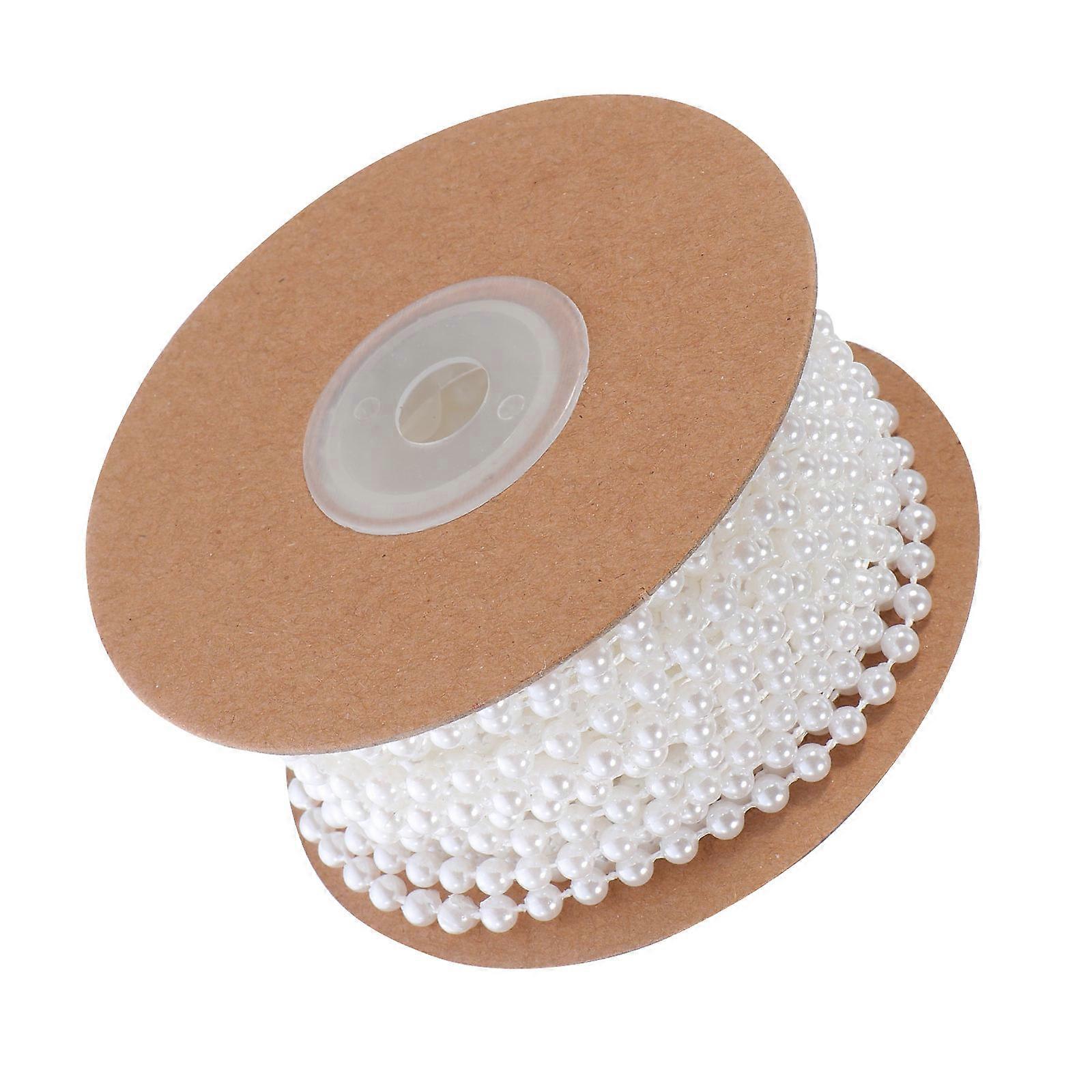 Wedding Beads Chain Plastic Decorative Flower String for DIY Use 1 Roll