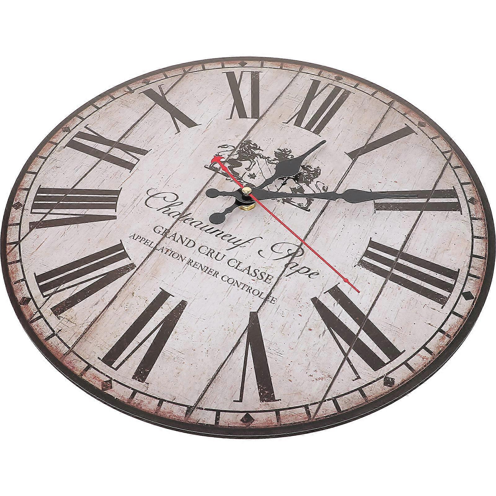 Clock Wooden Plastic Wall Clock for Home Use