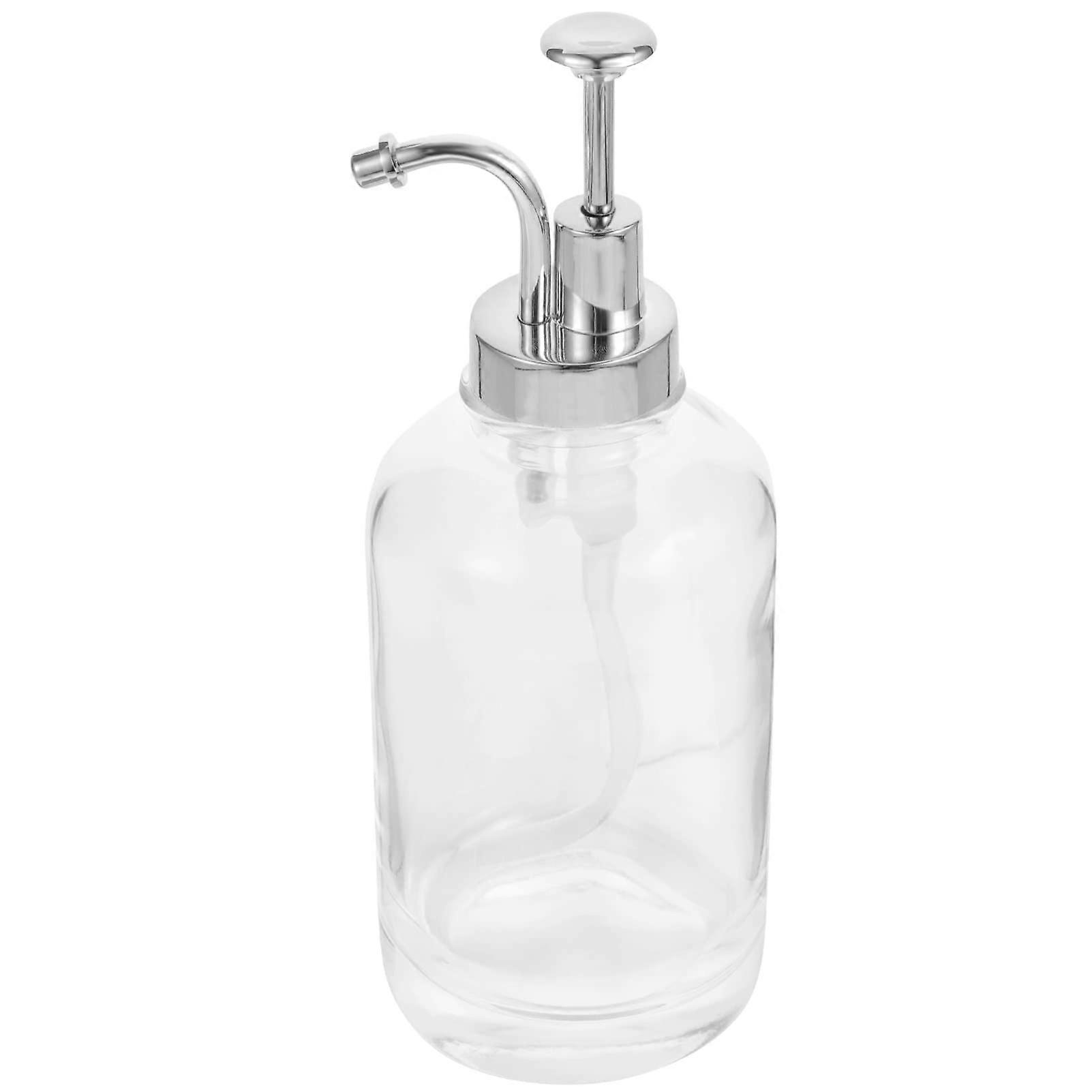 Syrup Dispenser Pump with Glass Bottle, Mess Precise Pour for Coffee, Soap and Kitchen Use