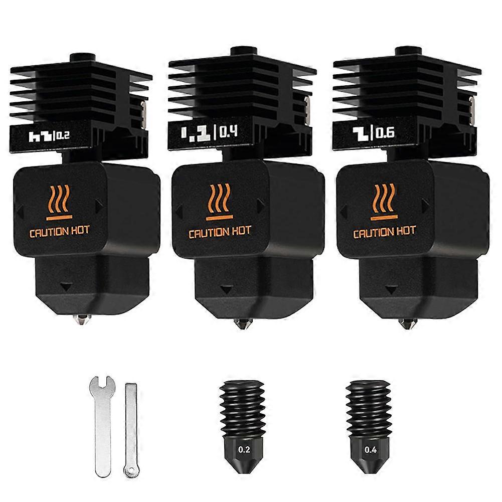 H2D Hotend 0.2/0.4/0.6mm for Bambu Lab H2D Hotend 3D Printer Replaceable Nozzle Hardened Steel Nozzle Kit