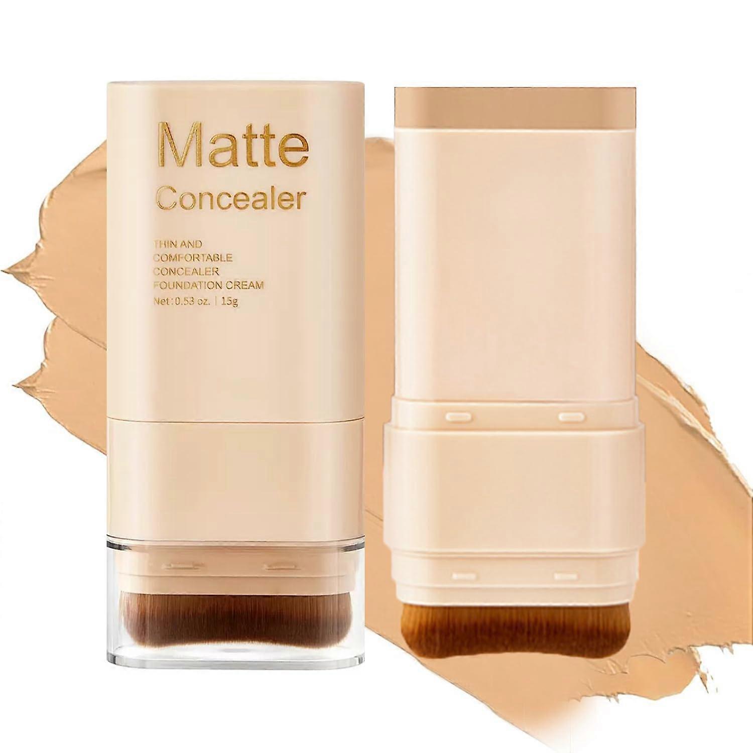 Solid Foundation Stick with Deep Hydration, Buildable Coverage, Dewy Finish for Dry Skin (#4)