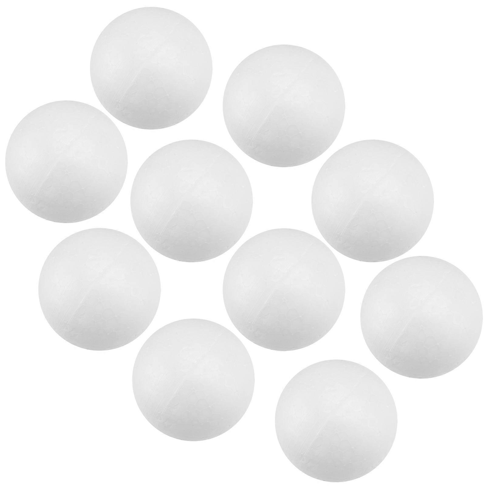 Solid Balls Polystyrene Craft Spheres for Christmas 20Pcs White Balls