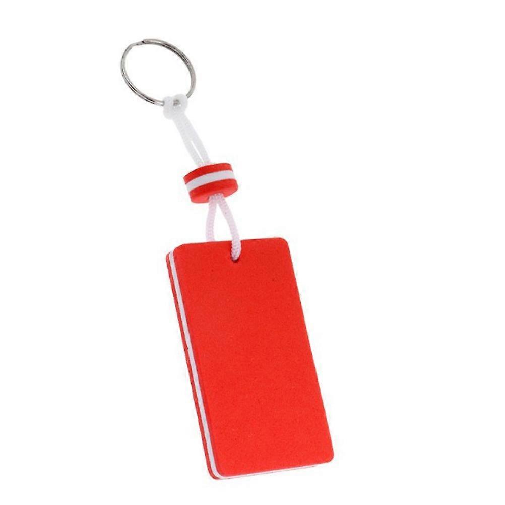 Key Chain Eva Key Ring for Floating 2Pcs Red Square Water Buoyant Use
