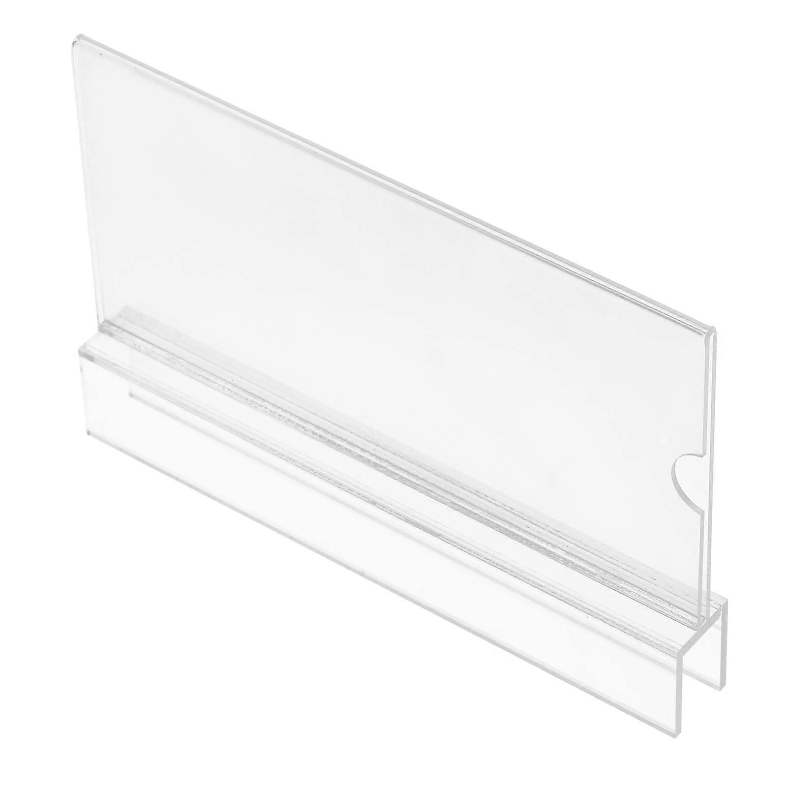 Acrylic Nameplate Holder for Office Display 2Pcs Clear Design