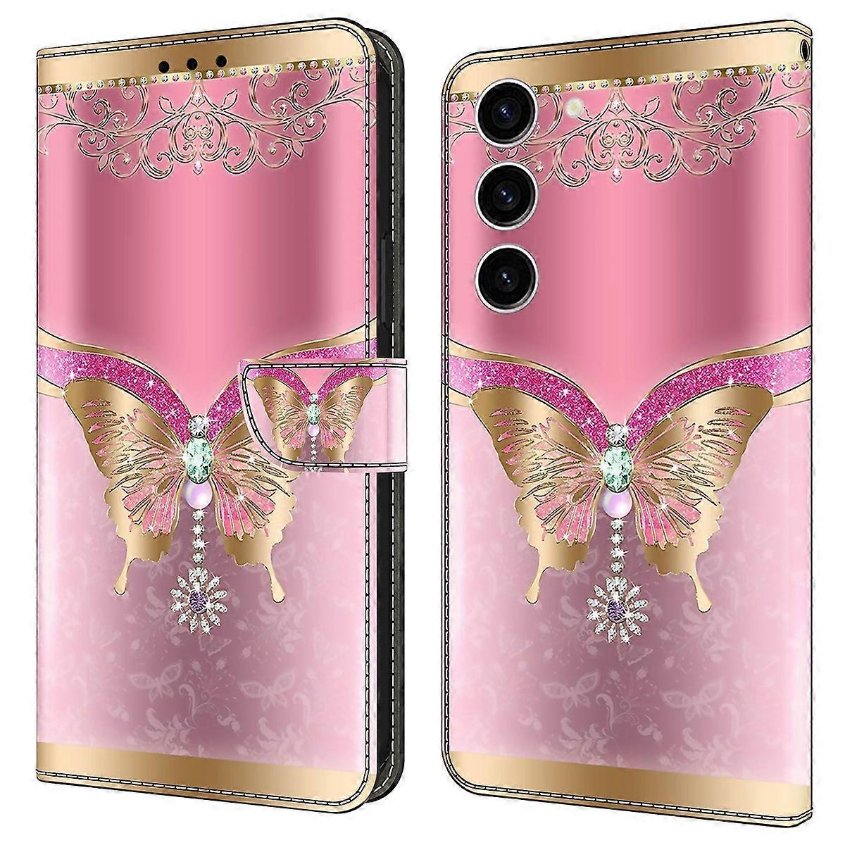 For Samsung Galaxy S24 Case 3D Pattern Printing Anti-drop Leather Cover