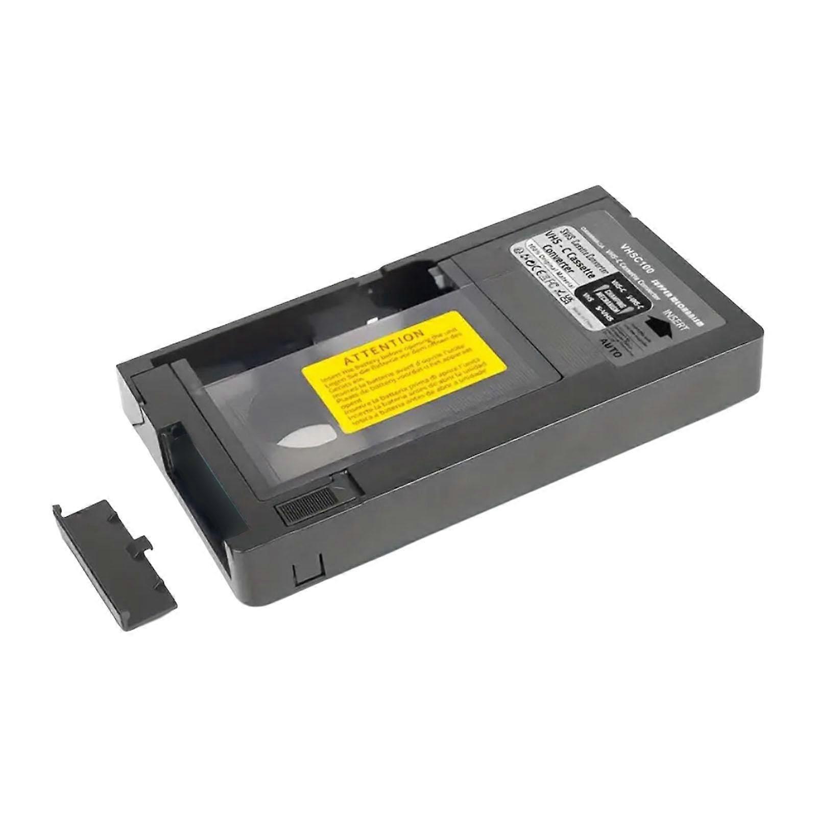 VHSC to VHS Adapter with Electric Conversion for Camcorder Tape Playback and Wide Format Compatibility