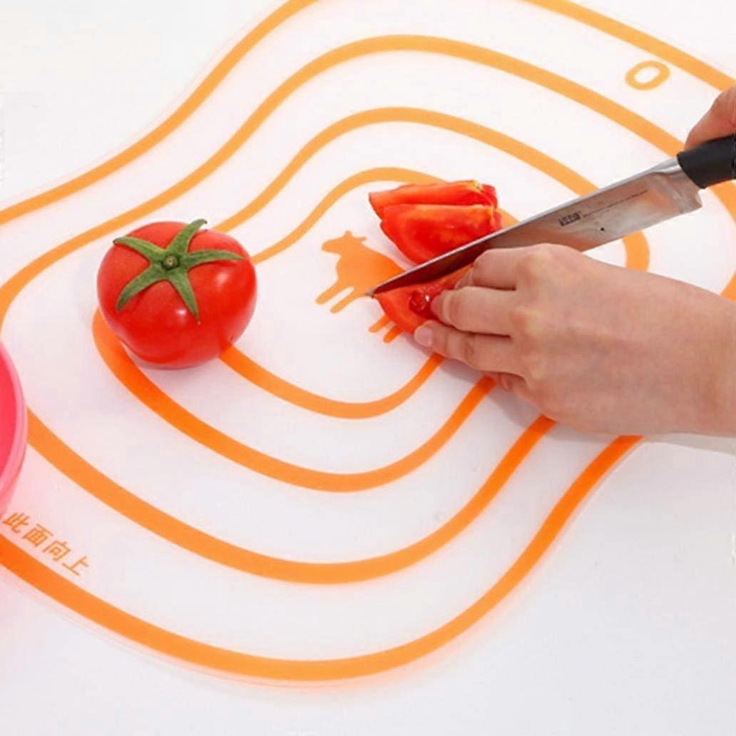 4 Pcs NonSlip Plastic Cutting Board Set, Durable Kitchen Chopping Boards for Bread and Food Prep