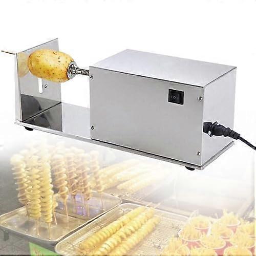 Electric Potato Spiral Cutter with Automatic Stop Safety, Speed Tornado Potato Maker for Chips