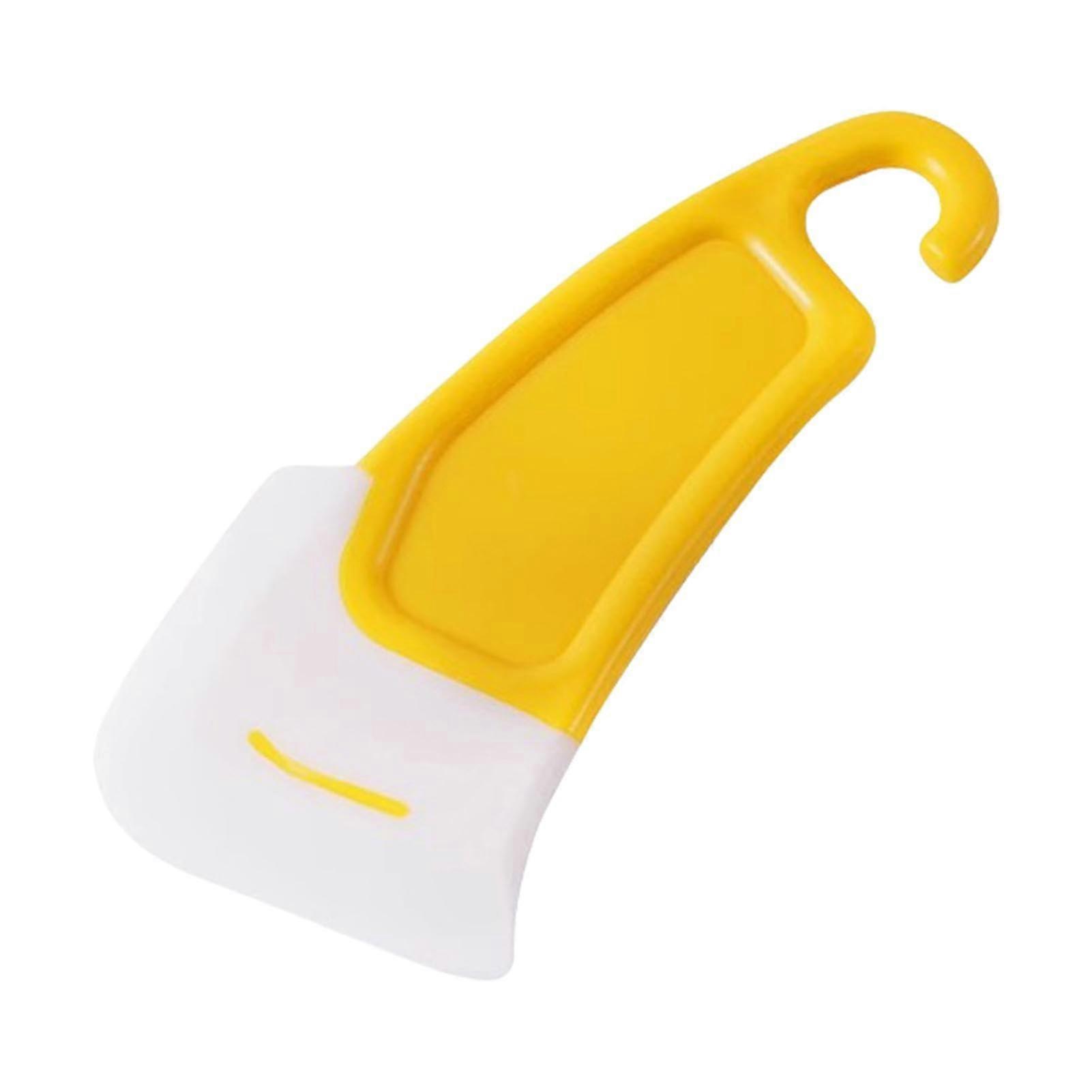 Silicone Kitchen Scraper with Ergonomic NonSlip Grip for Scratch Pot and Pan Cleaning