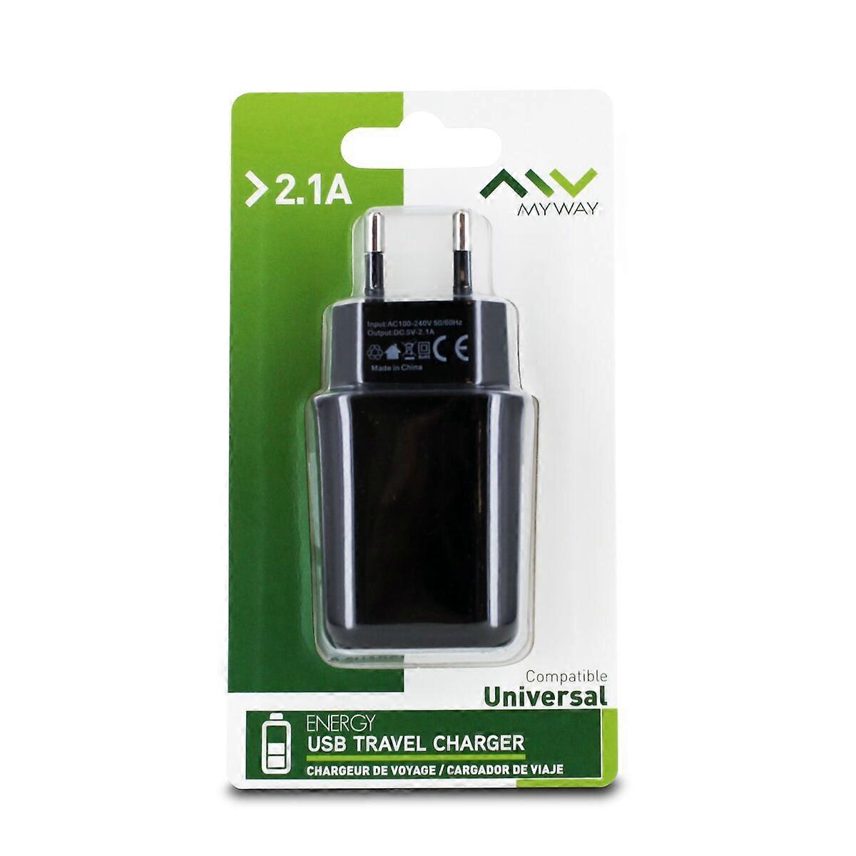Wall Charger Myway Black 10 W