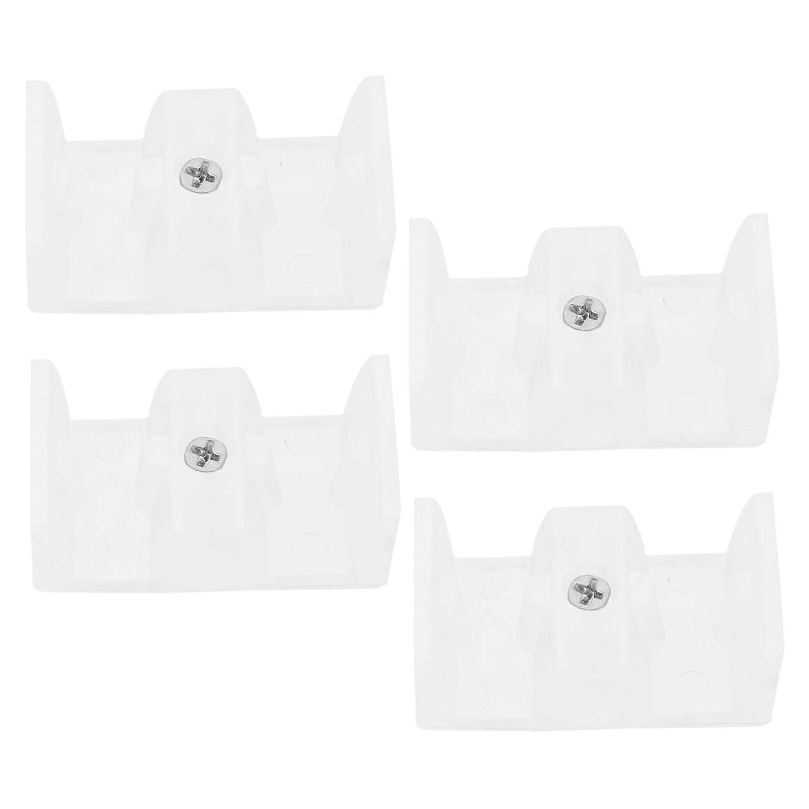 Shower Door Bottom Guide 4pcs Adjustable AntiCollision Sliding Track with Noise Reduction