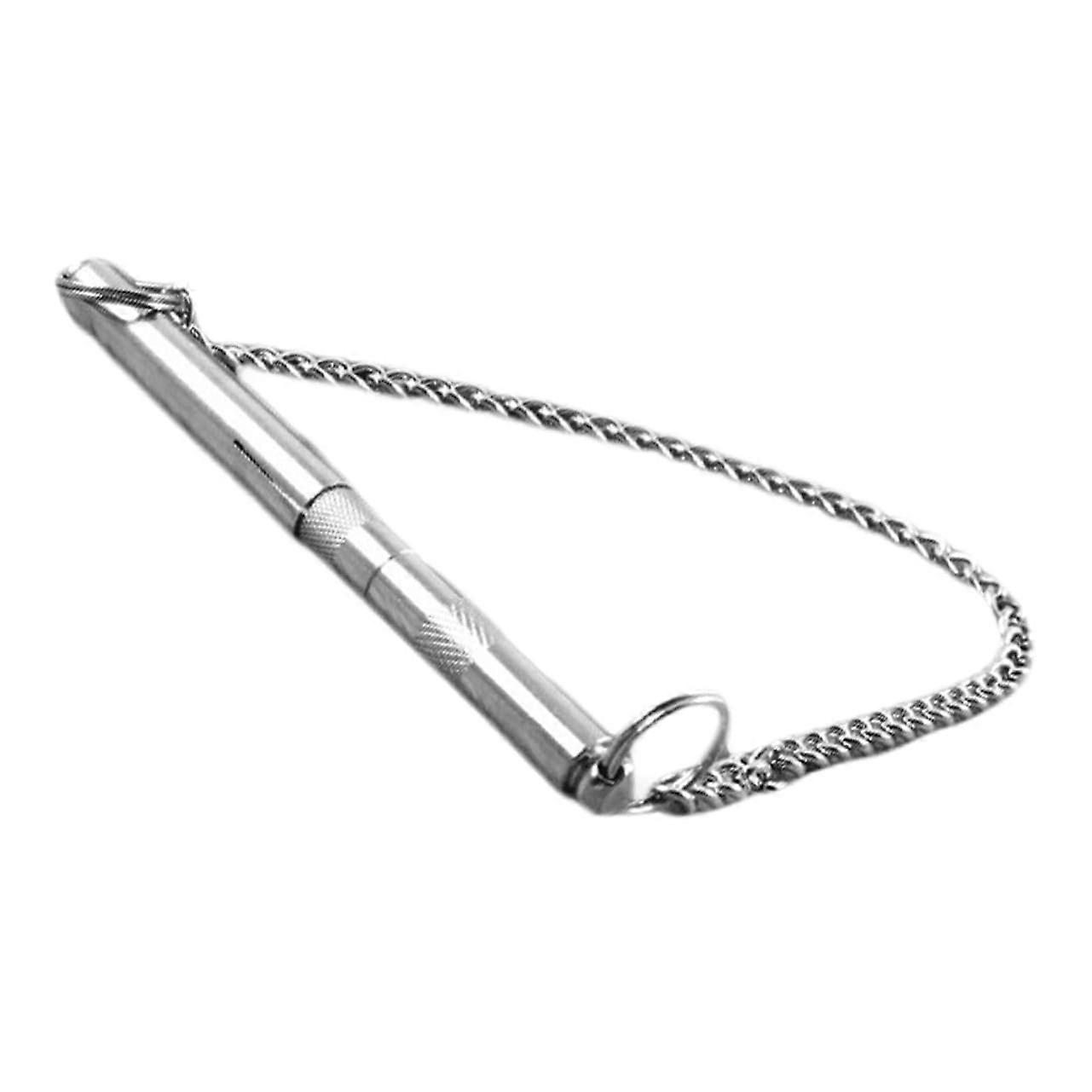 Dog Training Whistle Stainless Steel Silent Adjustable Frequency for Bark Control and Recall