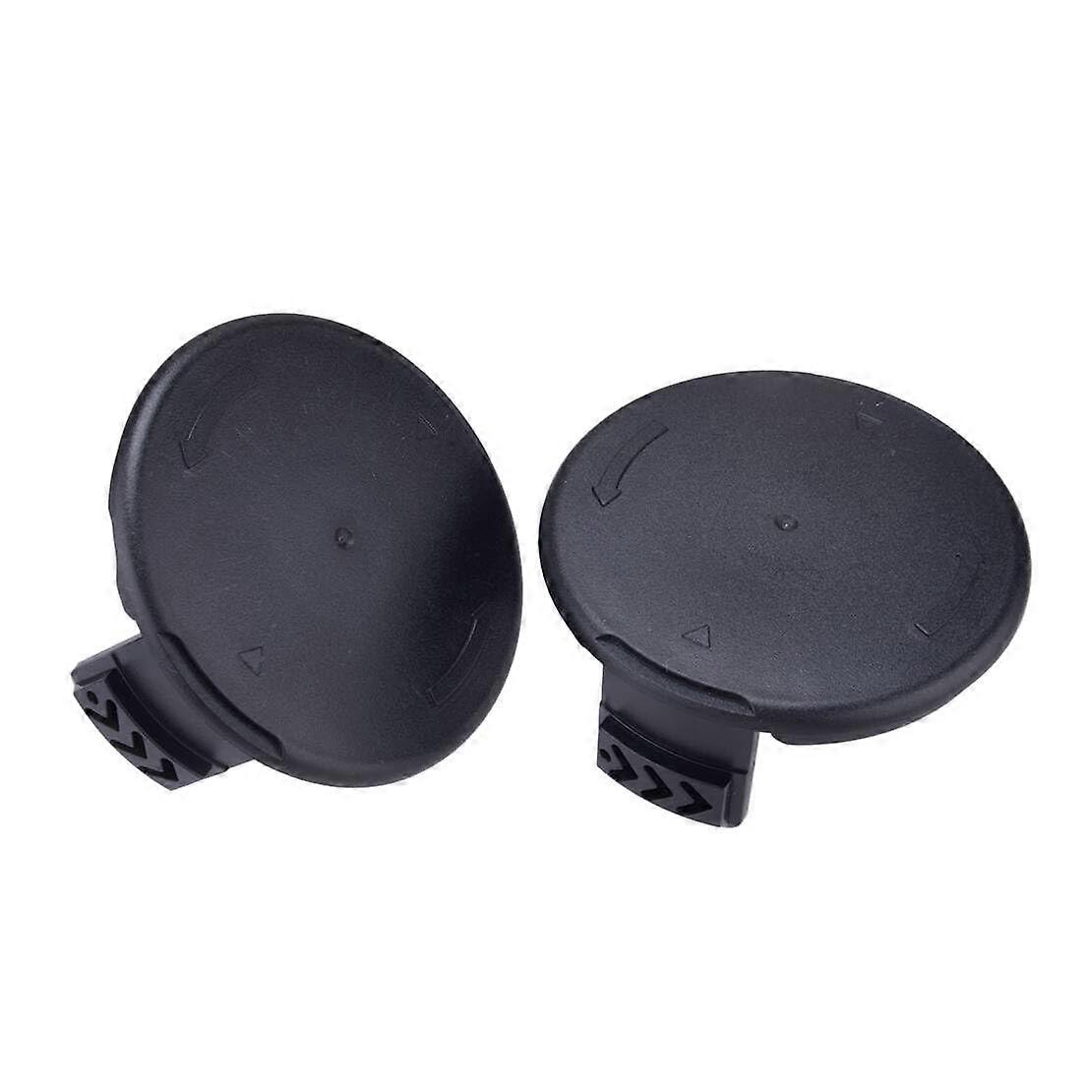 Trimmer Spool Cap Replacement Set, Precise Fit Black ABS Cover for Hyper Tough Grass String Trimmer