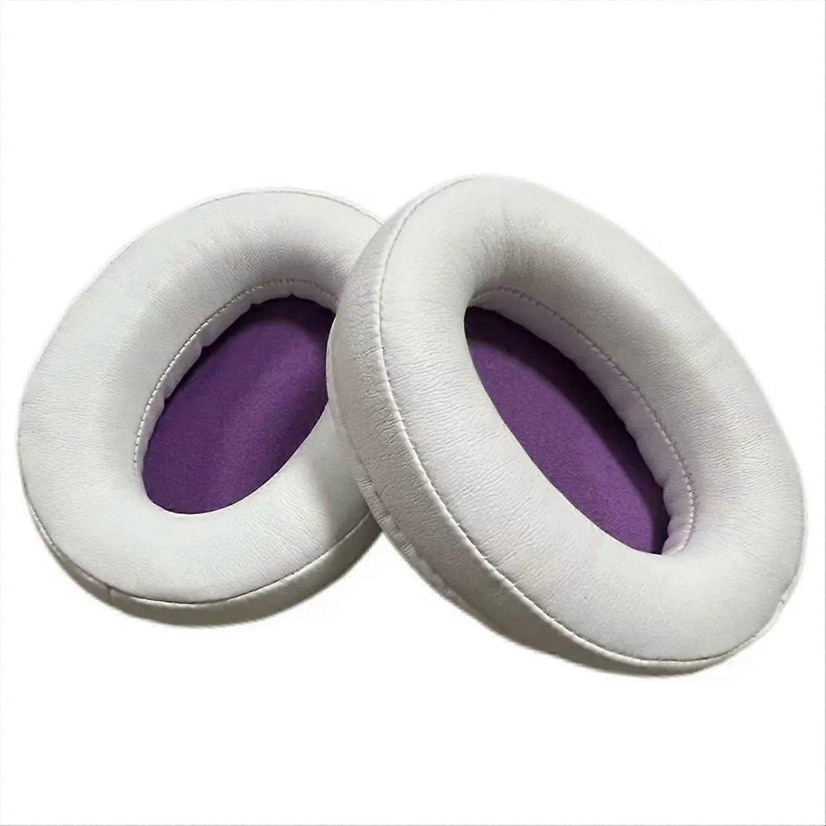 Replacement Ear Pads for Kingston Cloud Silver II White+Purple