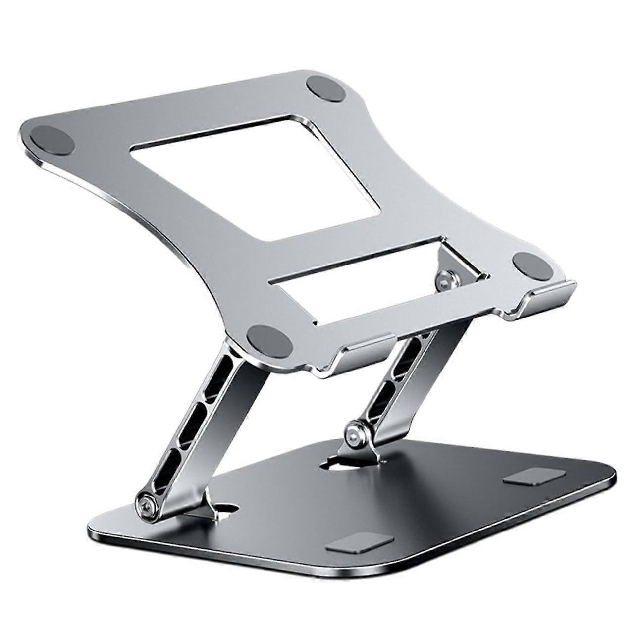 Adjustable Ergonomic Aluminum Laptop Stand Riser for Desk with Foldable Design and Airflow