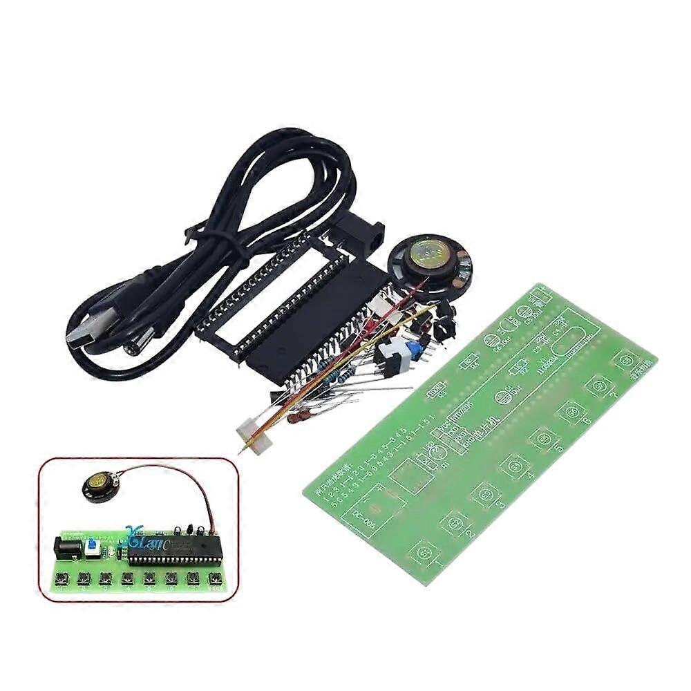 DIY Electronic Keyboard Kit with STC89C52 Microcontroller for Student Training and Soldering Practice