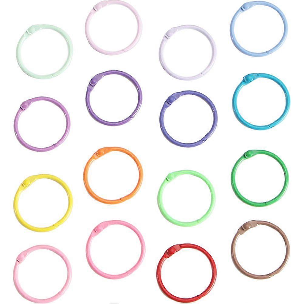 50Pcs Multi-function Key Rings Daily Use Key Chains Reusable Book Rings Book Accessory