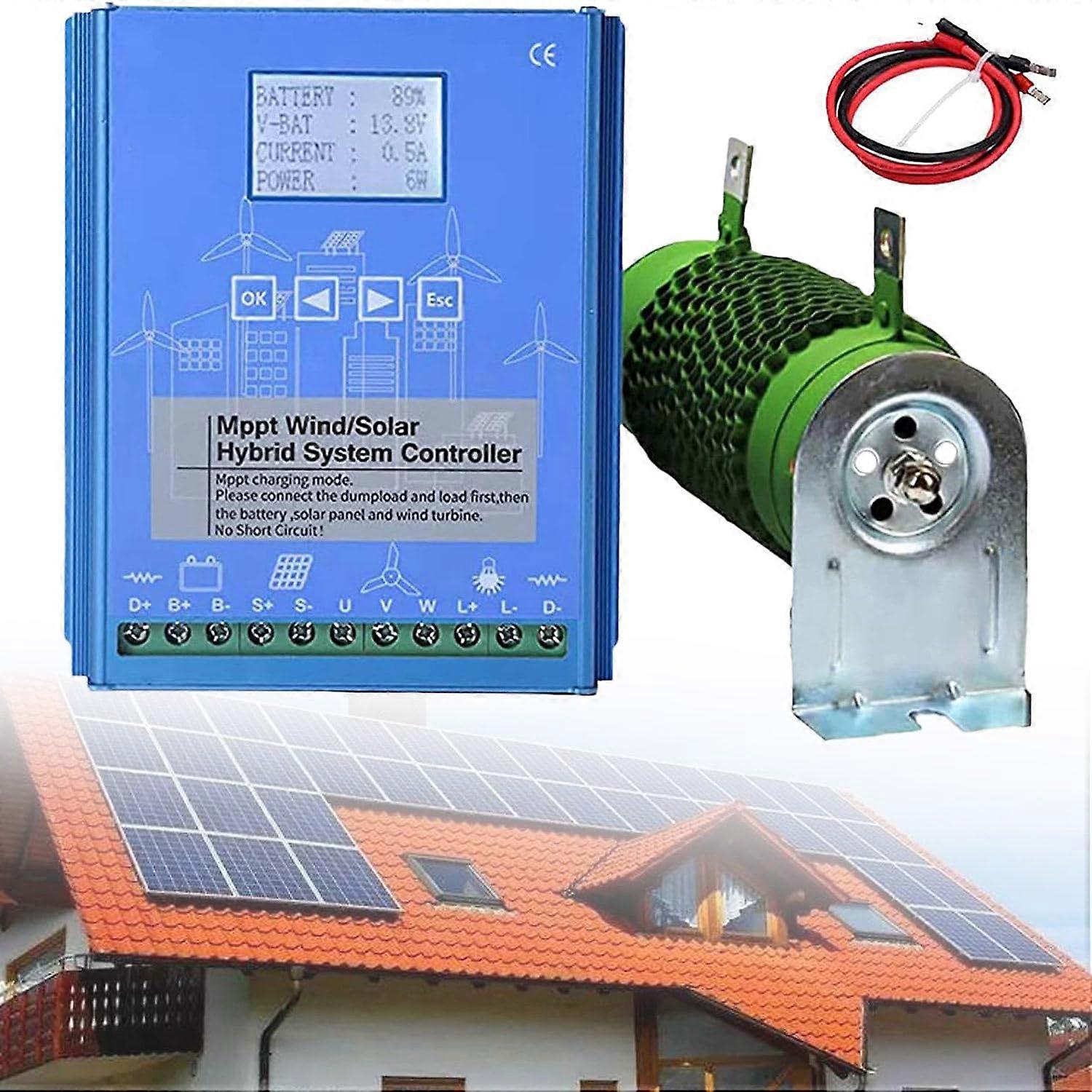 6000W 24V Wind Solar Hybrid MPPT Charge Controller with Dump Load for Off Grid Power System