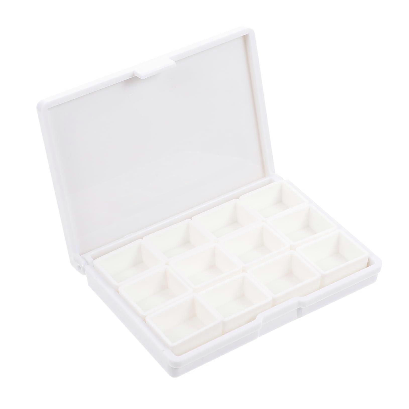 Watercolor Palette Case with Paint Preservation, Easy Clean Wells, Durable Compact Storage Box