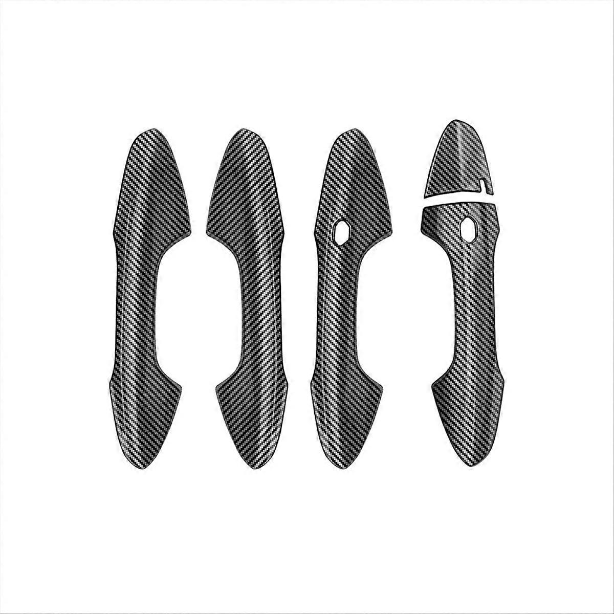 Outer Side Door Handle Cover Trim for Carbon Fiber Pattern